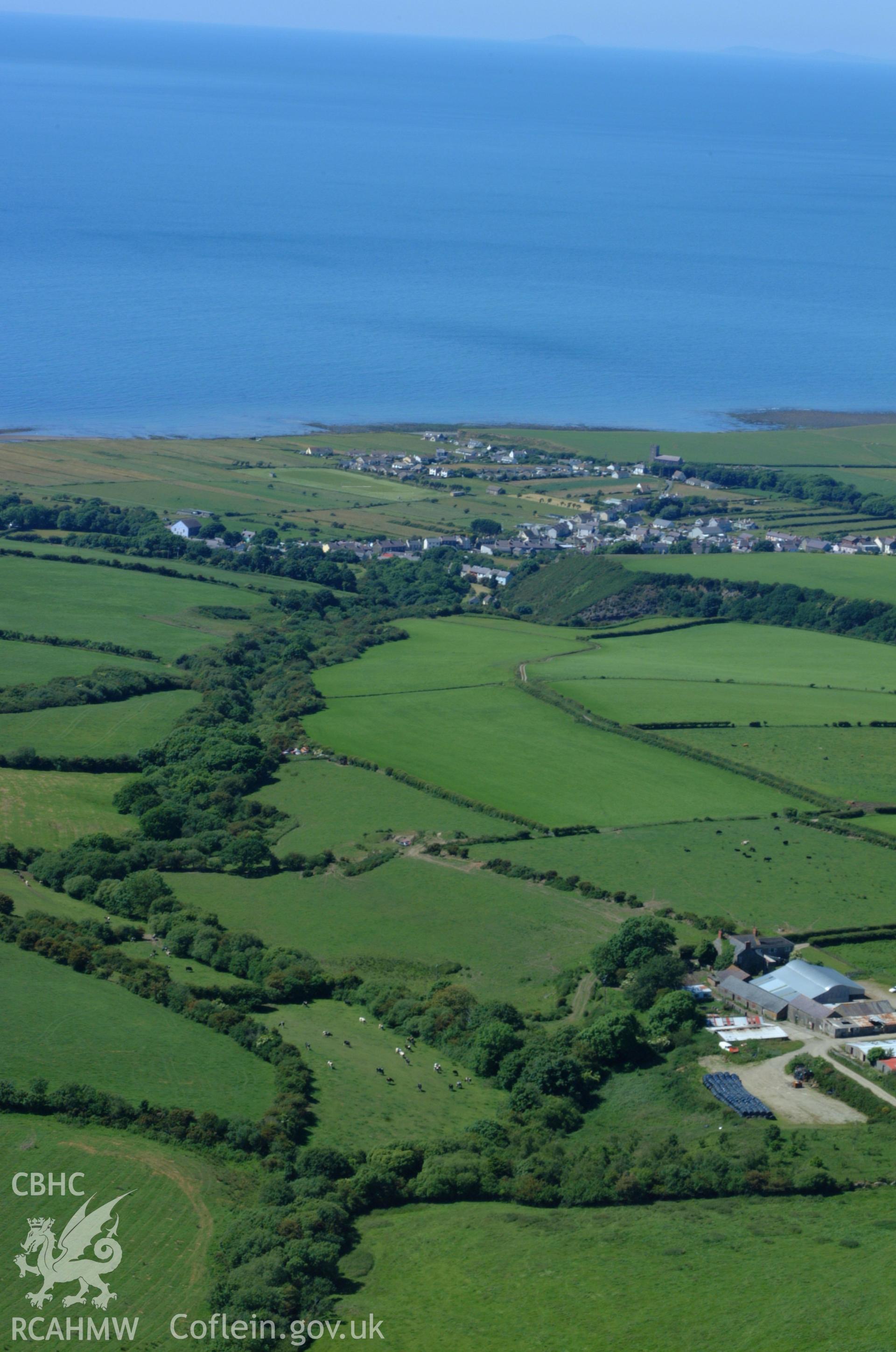 RCAHMW colour oblique aerial photograph of Llanon taken on 14/06/2004 by Toby Driver