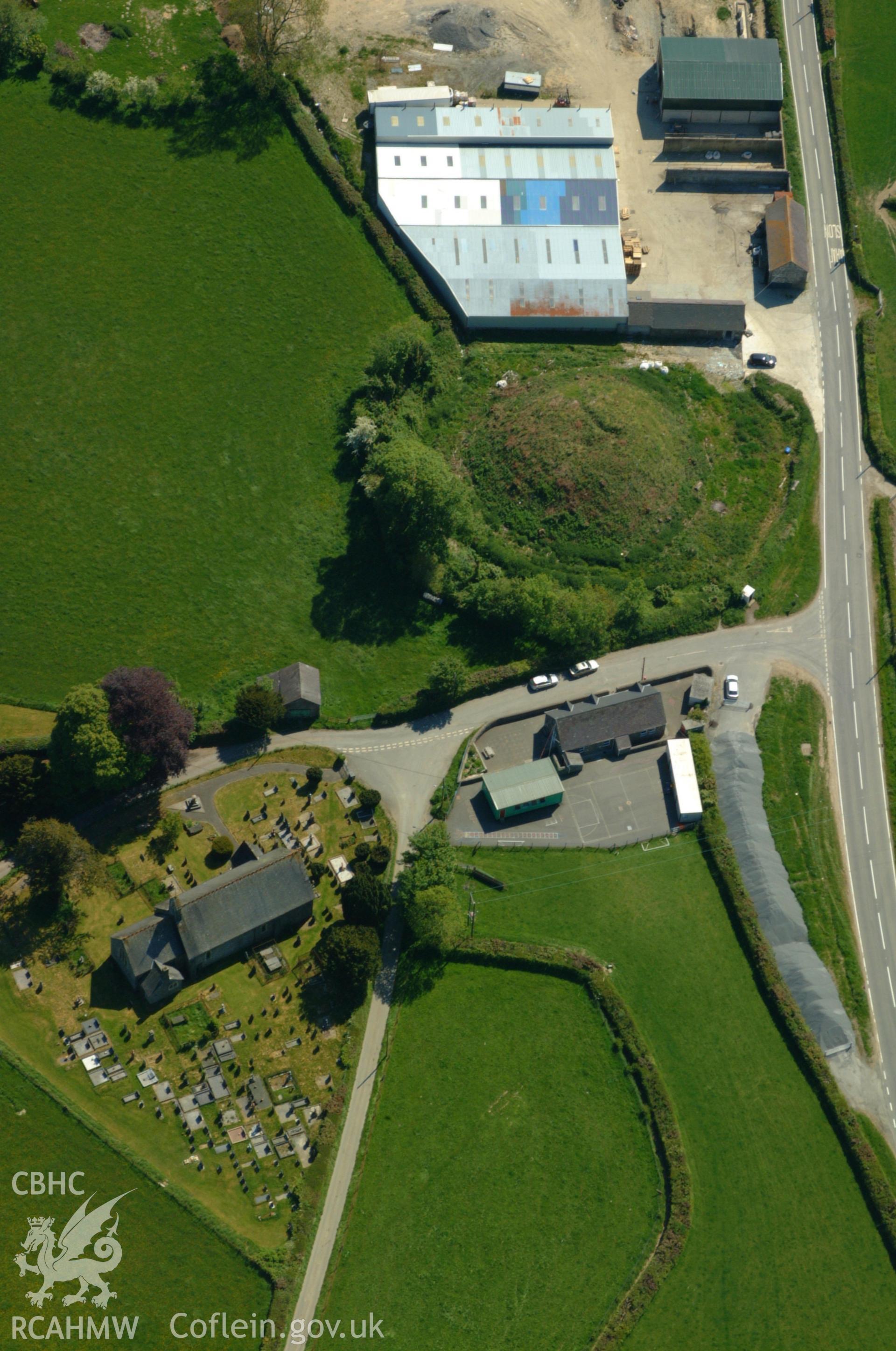 RCAHMW colour oblique aerial photograph of Castell Trefilan taken on 24/05/2004 by Toby Driver