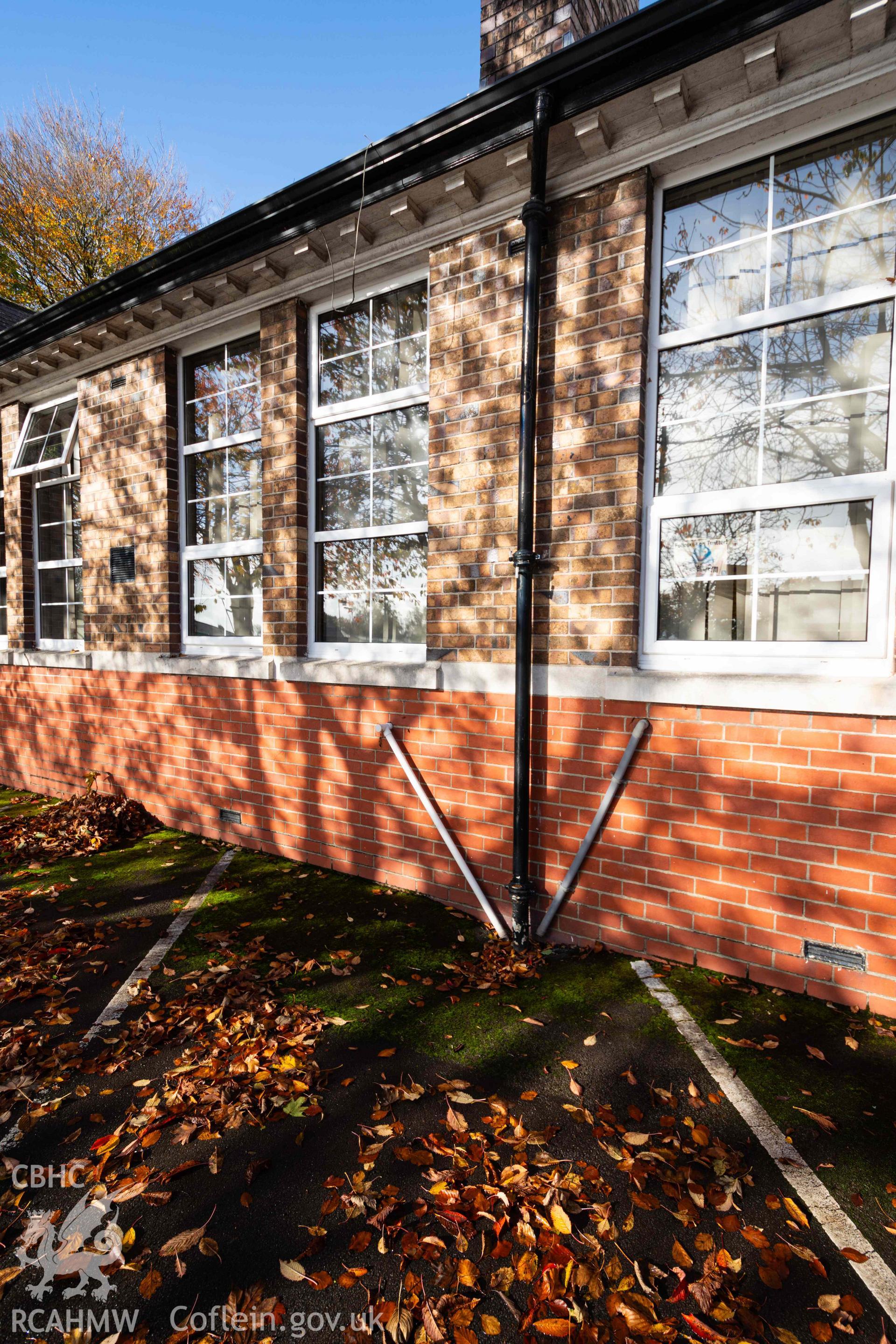 Front elevations fenestration. Portrait. Rhiwbeina Primary School