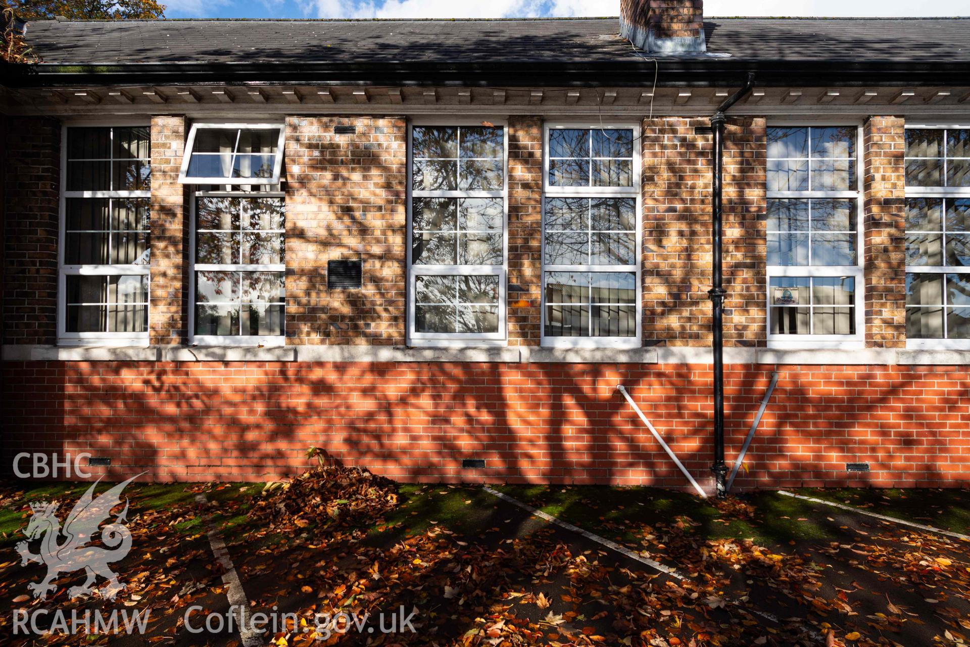Front elevations fenestration. Rhiwbeina Primary School