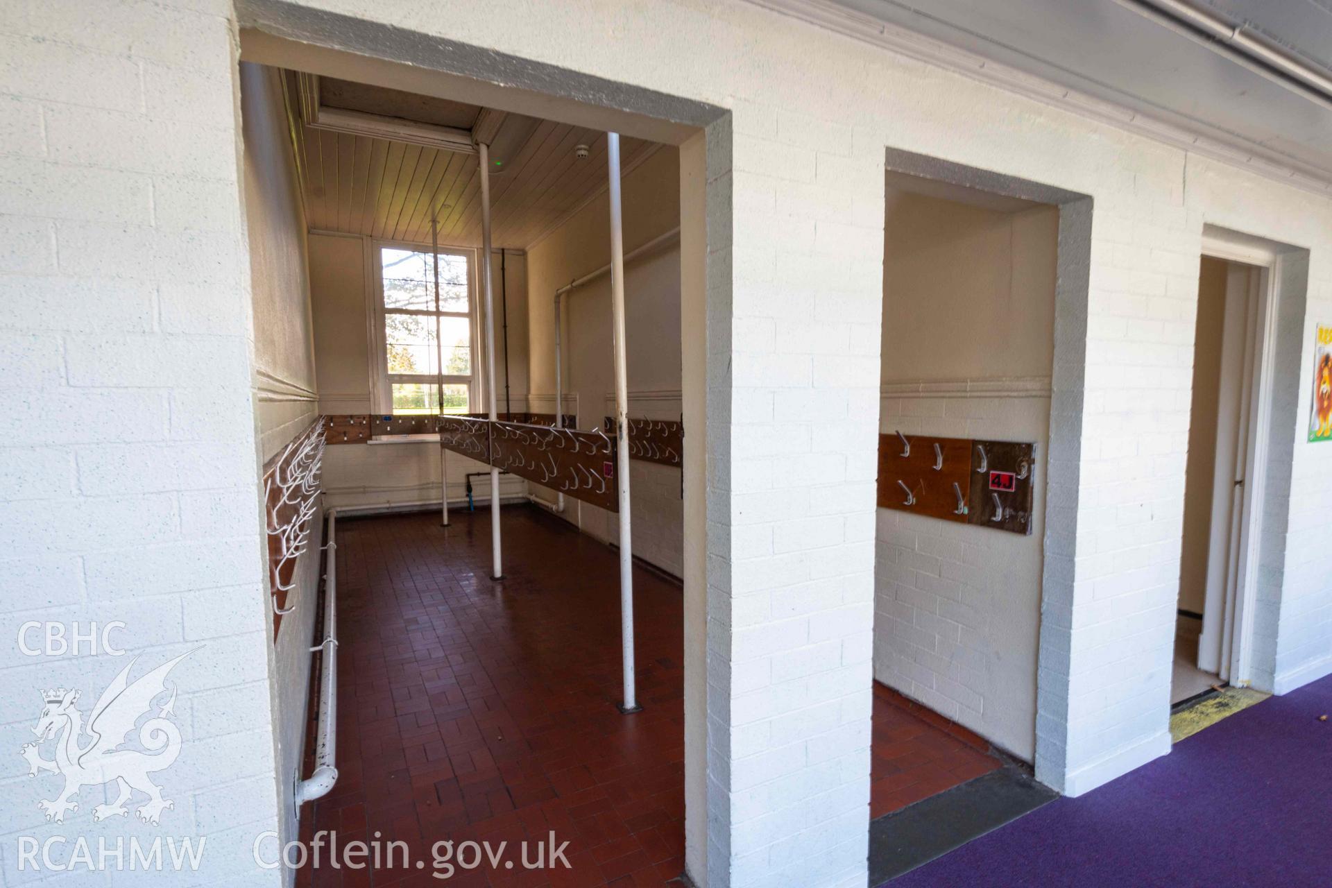 Cloakroom. South west wing. Rhiwbeina Primary School