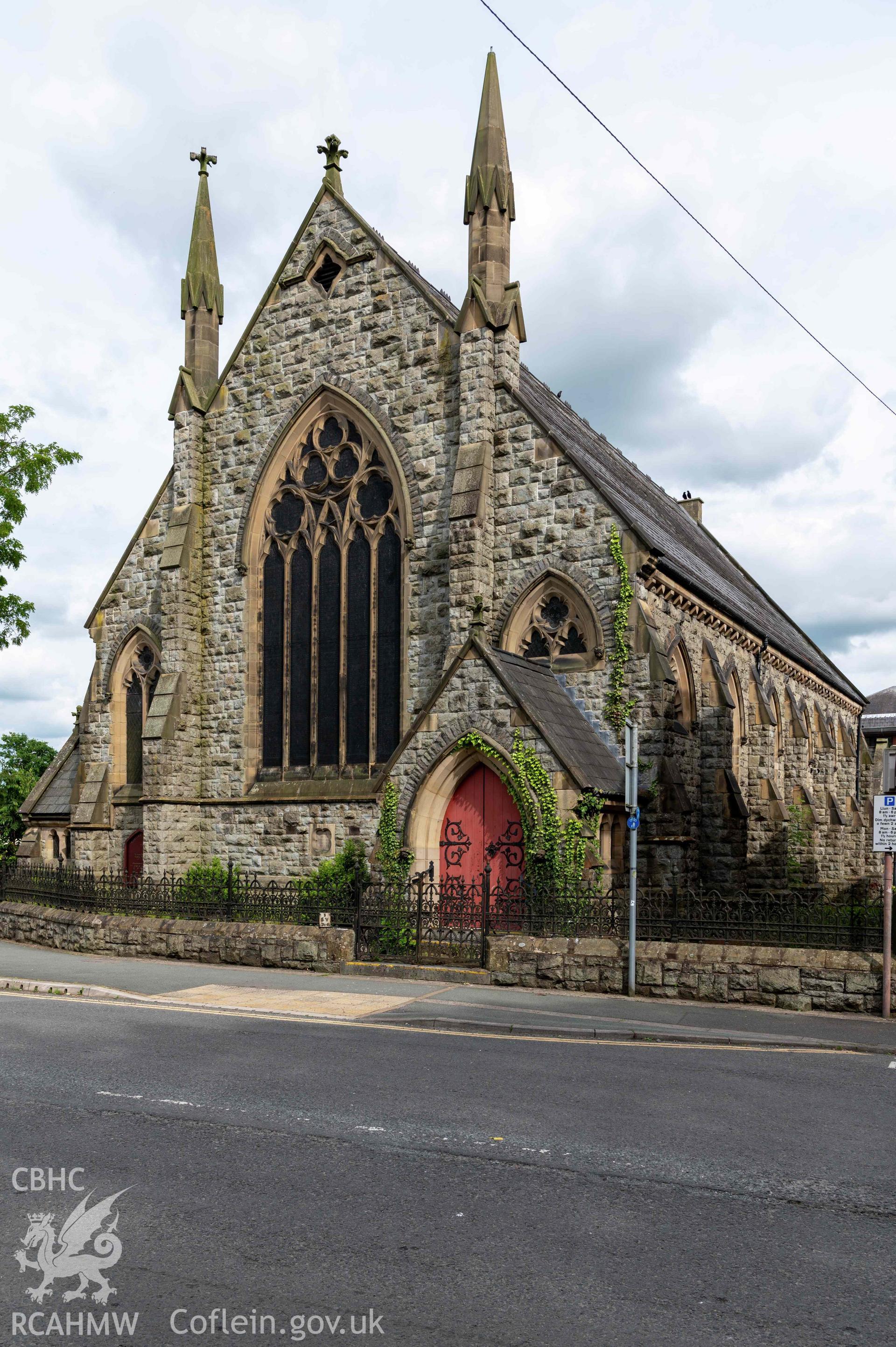 Newtown English Congregational Church, exterior view from north-east.