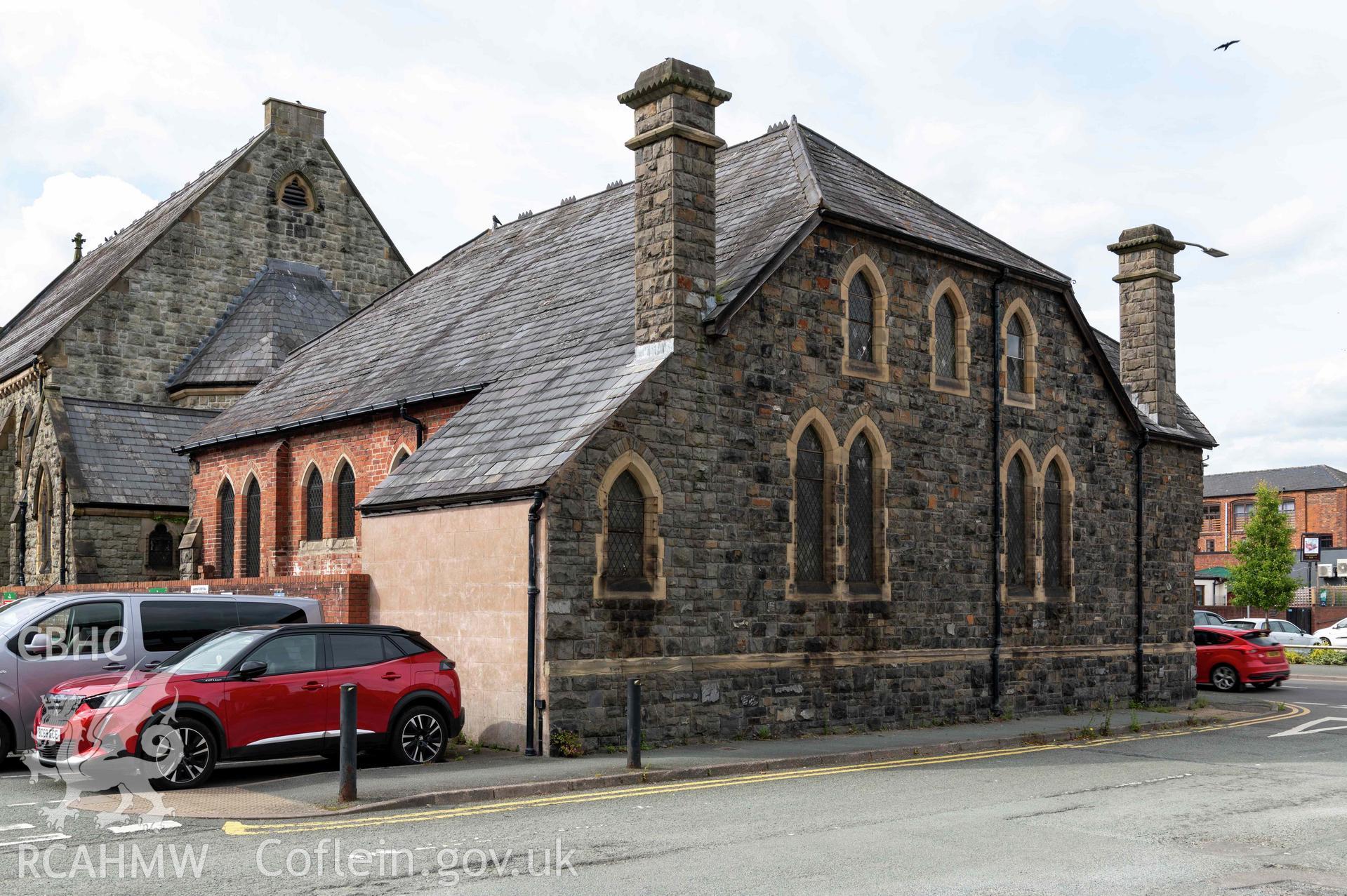 Sunday School, exterior view from south.