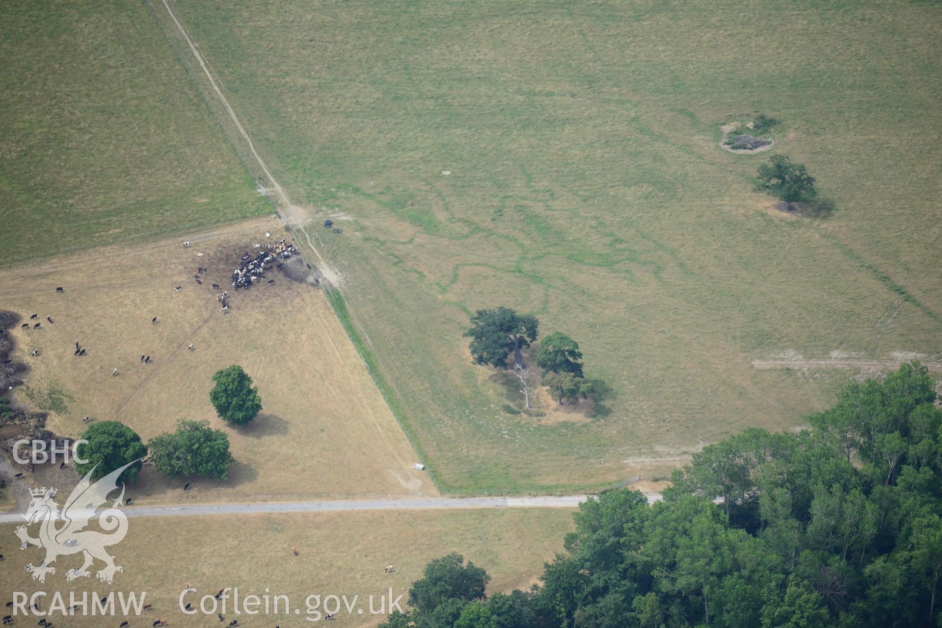 Kinmel Park WW1 trenches. Oblique aerial photograph taken during the Royal Commission’s programme of archaeological aerial reconnaissance by Toby Driver on 10 July 2018.