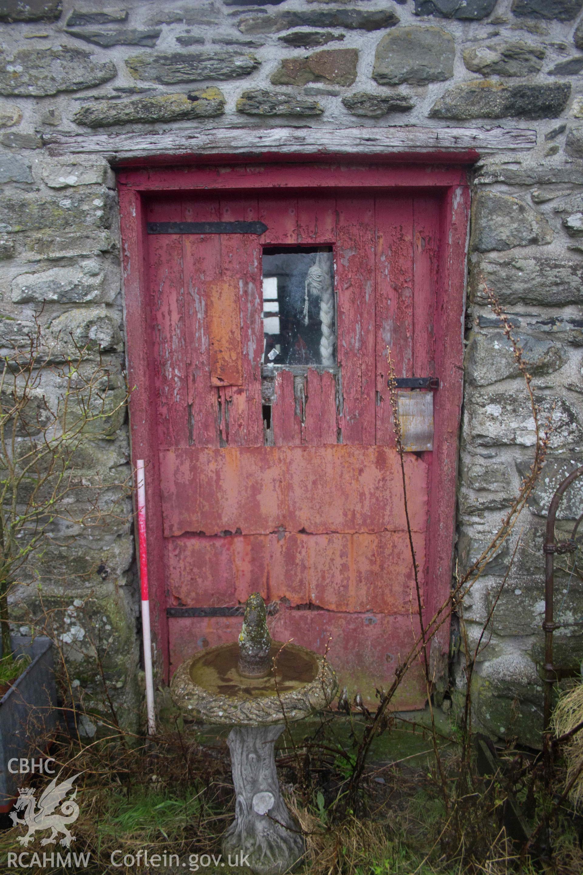 Photograph from an Historic Building Record Level 2 of a Cottage at Penrhyn Garn, Rhydlydan, Pentrefoelas, carried out by Aeon Archaeology in February 2024. Project Code: A0353.2.