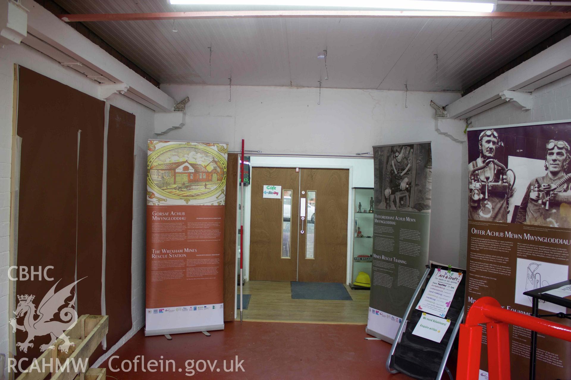 Photograph from a Historic Building Survey of Miners’ Rescue Centre, 3-5 Maesgwyn Road, Wrexham, carried out by Aeon Archaeology in May 2022. Project Code: A0365.1.