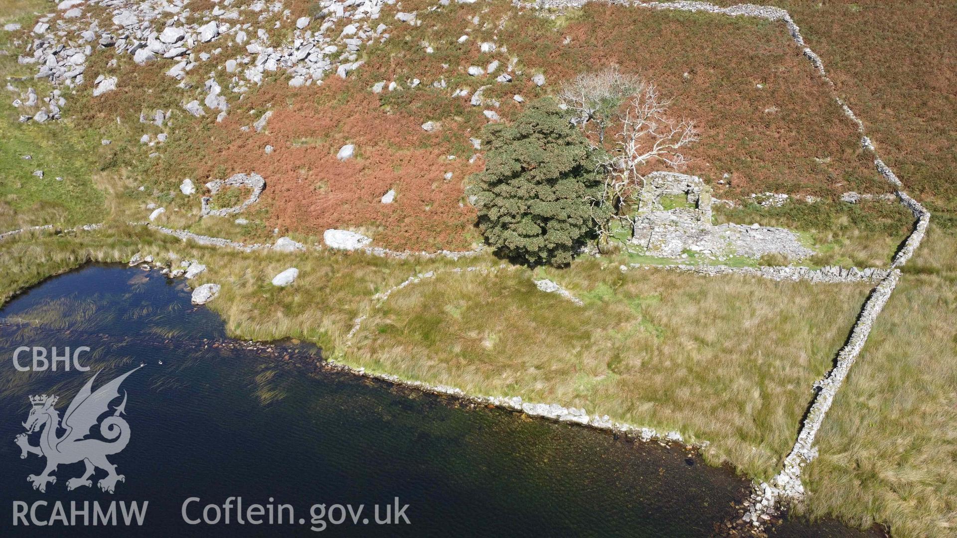 Aerial photograph showing Hafotty, taken by John Rowlands in 2024.