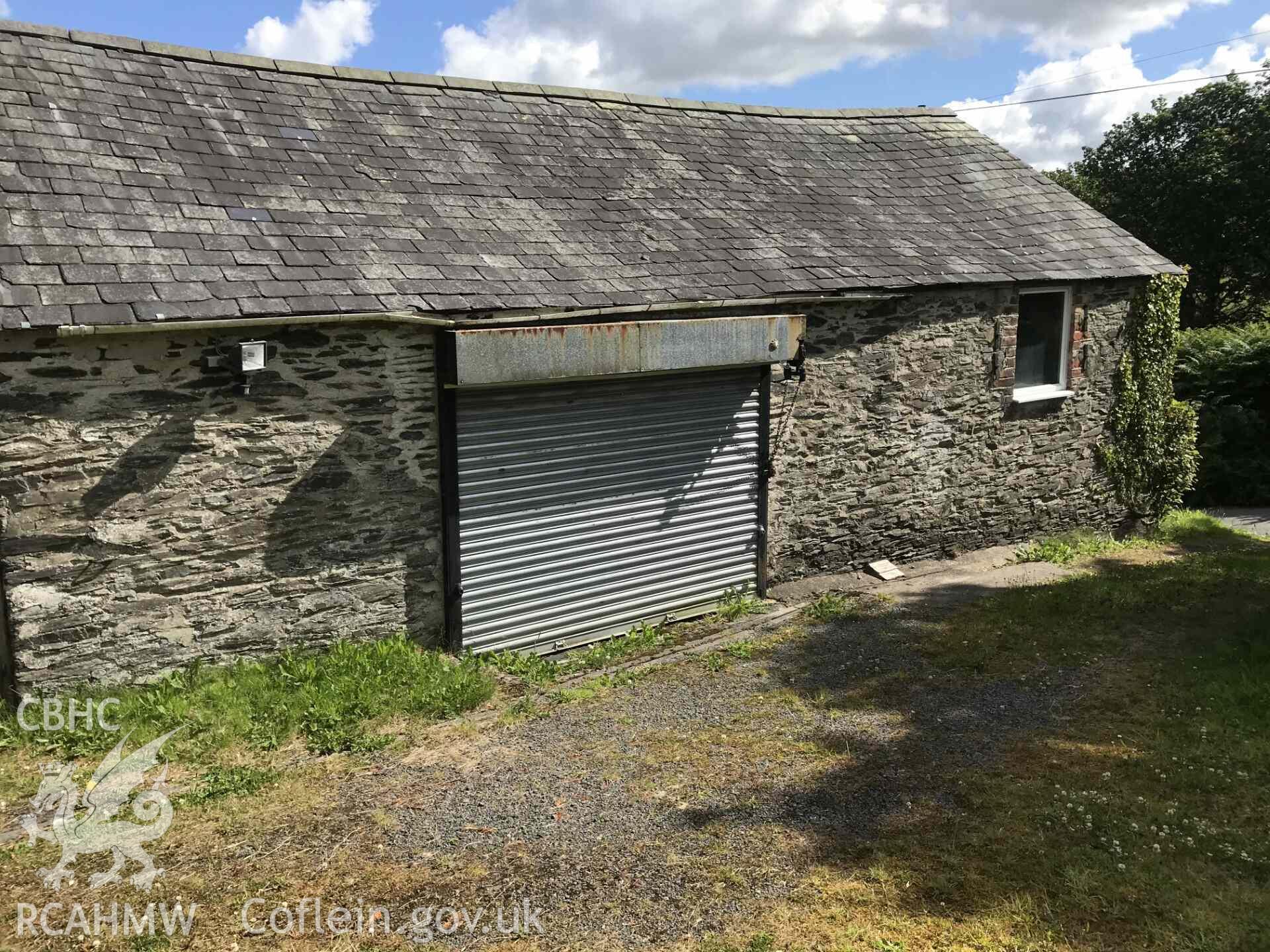 Photograph of the old magazine building, Goginan. Taken by Rosemary A Sant in 2024.