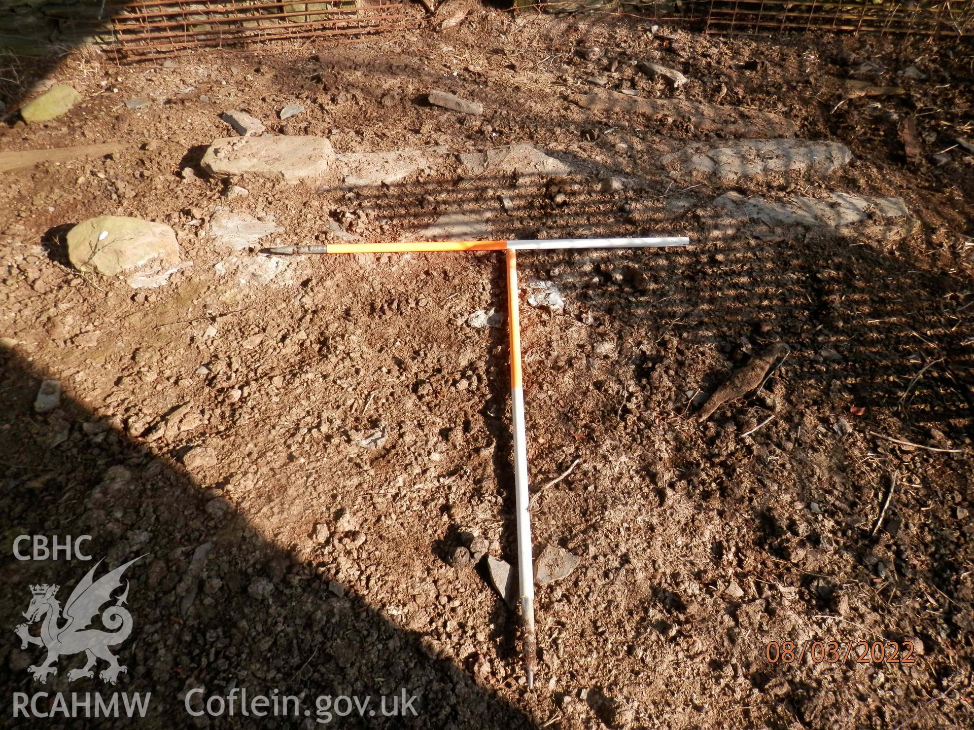 Photograph from an Archaeological Standing Building Recording of Rhosydd, Llanbadarn Fynydd, carried out by Border Archaeology in 2022, reference: BA2215RHO.