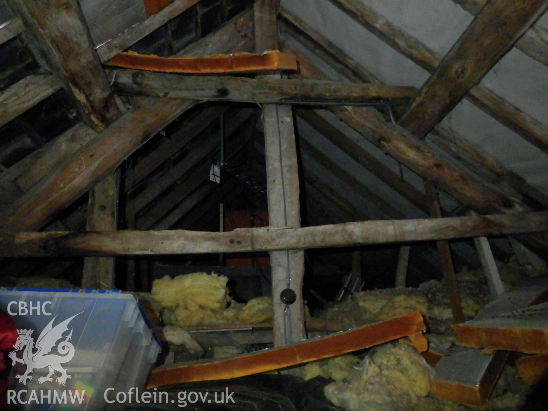 Photograph from an Archaeological Standing Building Recording of Cottage Farm House, Evenjobb, carried out by Border Archaeology in 2023, reference: BA2332CFH.