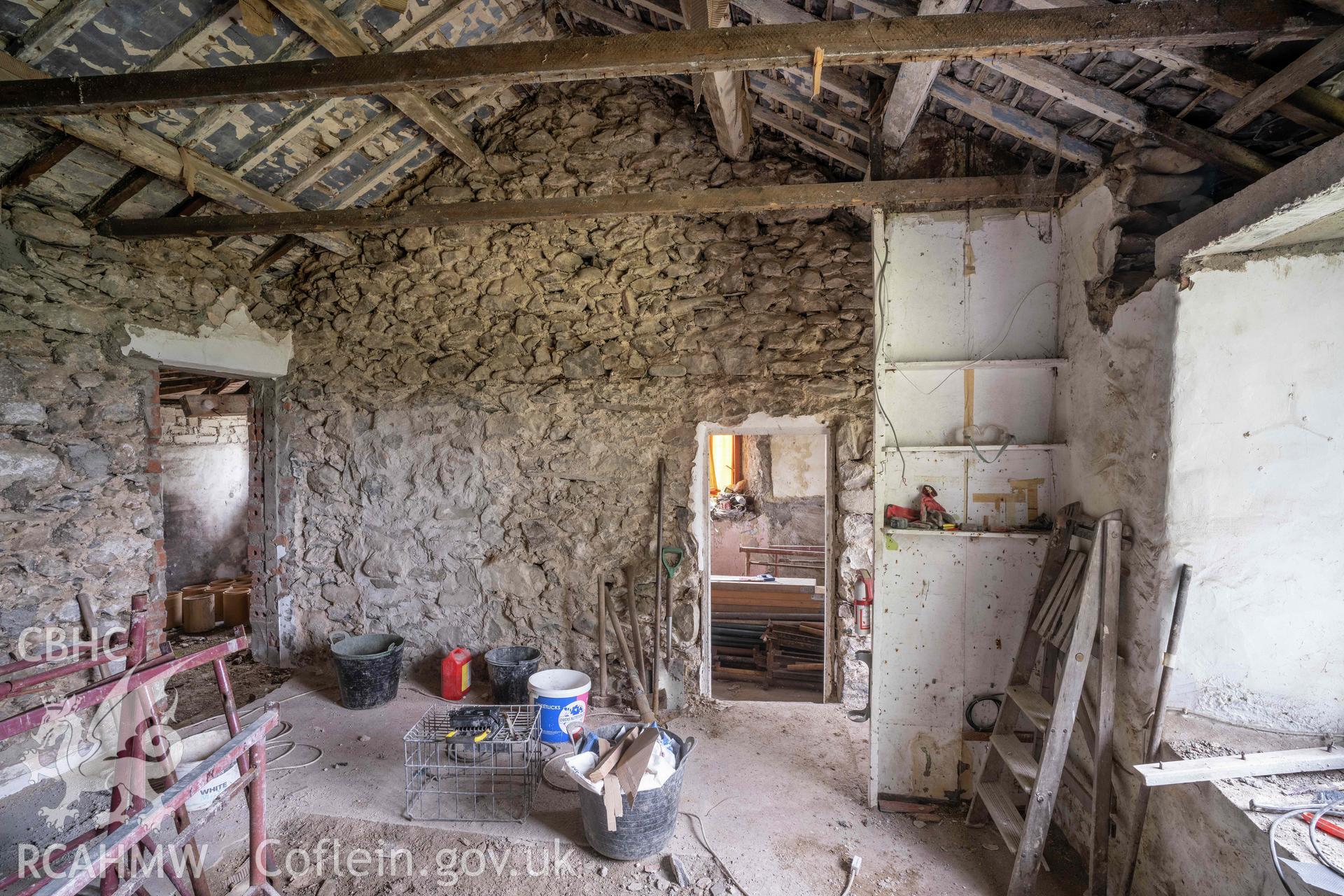 Photograph from a Photographic Survey of Rallt Goch, Waunfawr, submitted as part of planning consent no: C23/0288/26/DT. Photographs taken by Andy Caveney Creative Digital Photography in May 2023.