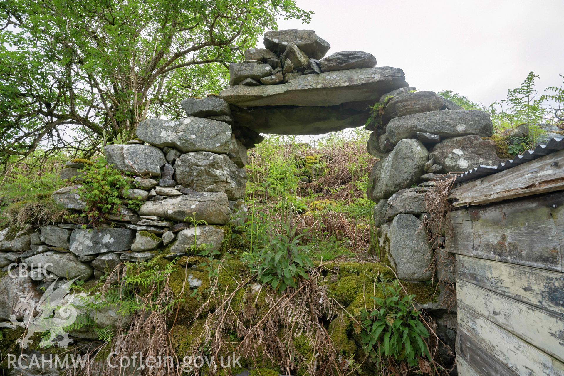 Photograph from a Photographic Survey of Rallt Goch, Waunfawr, submitted as part of planning consent no: C23/0288/26/DT. Photographs taken by Andy Caveney Creative Digital Photography in May 2023.