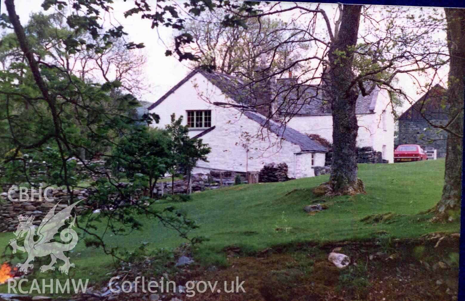 Side elevation of Hafod Dwyryd. Photographed by Ronald and Joan Adams in the late 1970s.