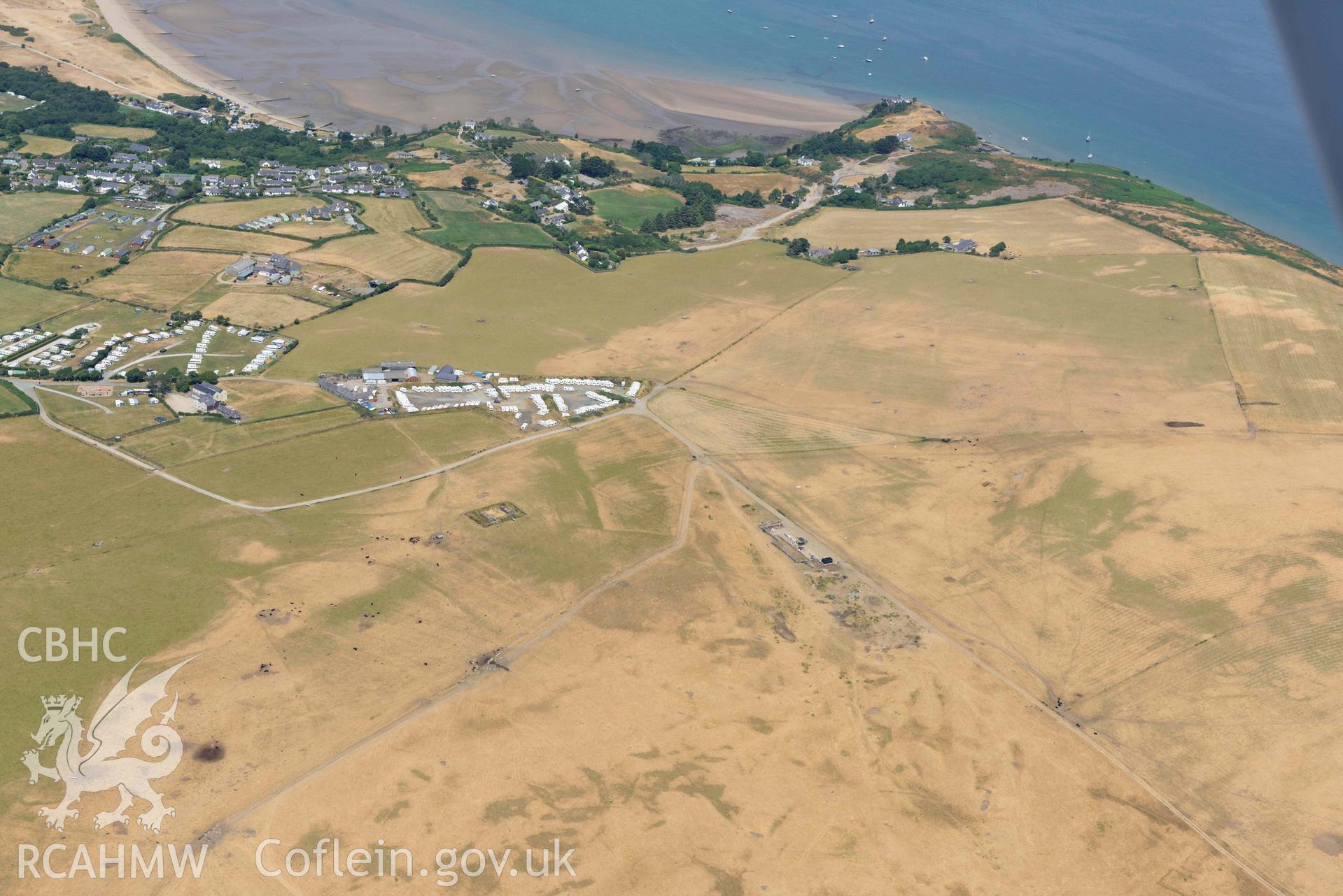 Penrhynmawr field system. Oblique aerial photograph taken during the Royal Commission’s programme of archaeological aerial reconnaissance by Toby Driver on 10 July 2018.