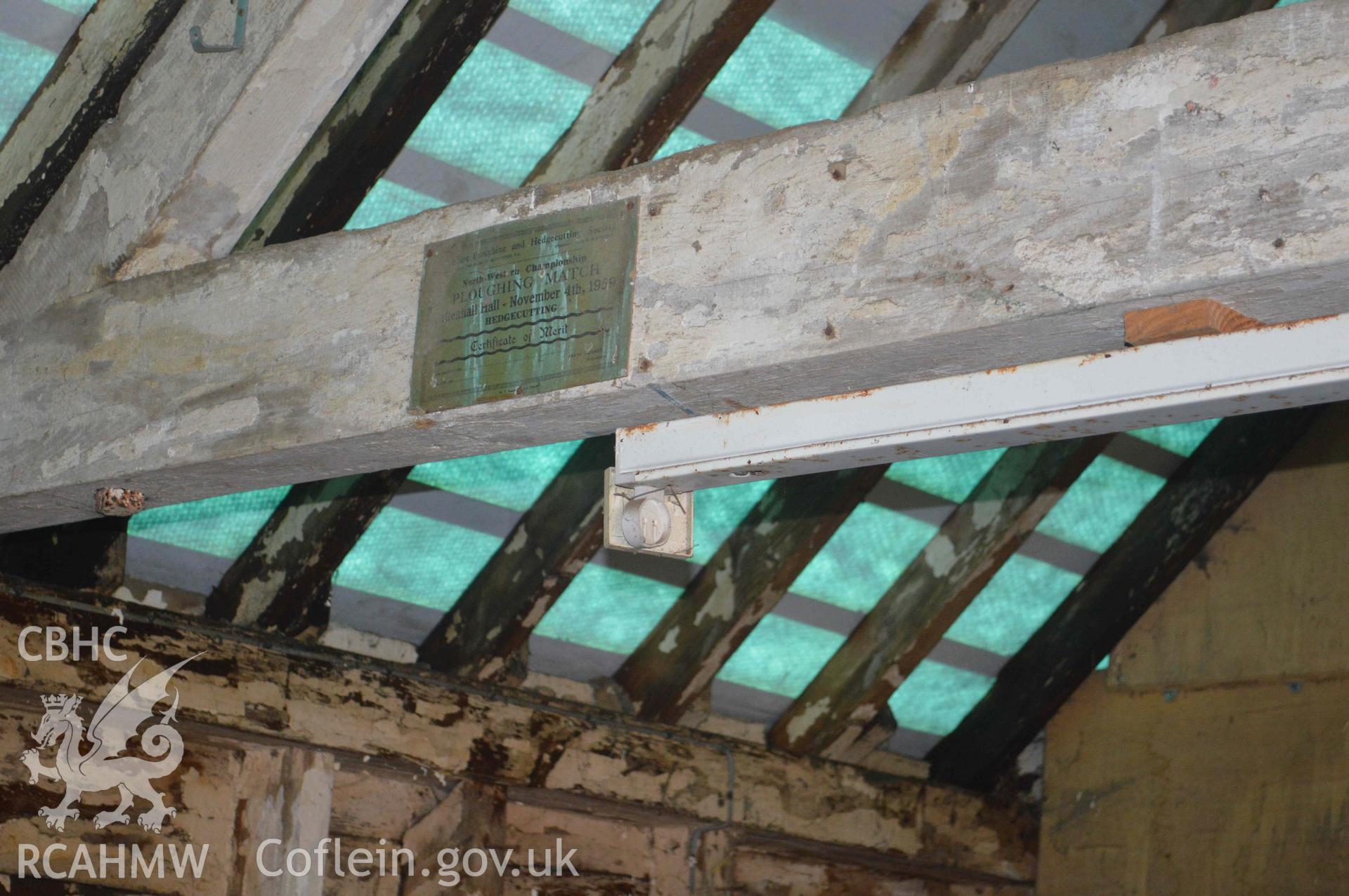 Photograph from a Historic Building Recording of Lower Gwestydd, Aberbechan, carried out by Clwyd-Powys Archaeological Trust in 2022. Project no. 2618.