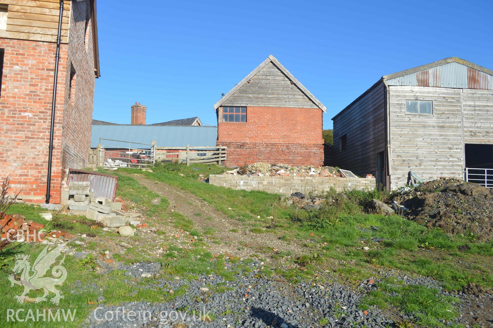 Photograph from a Historic Building Recording of Lower Gwestydd, Aberbechan, carried out by Clwyd-Powys Archaeological Trust in 2022. Project no. 2618.