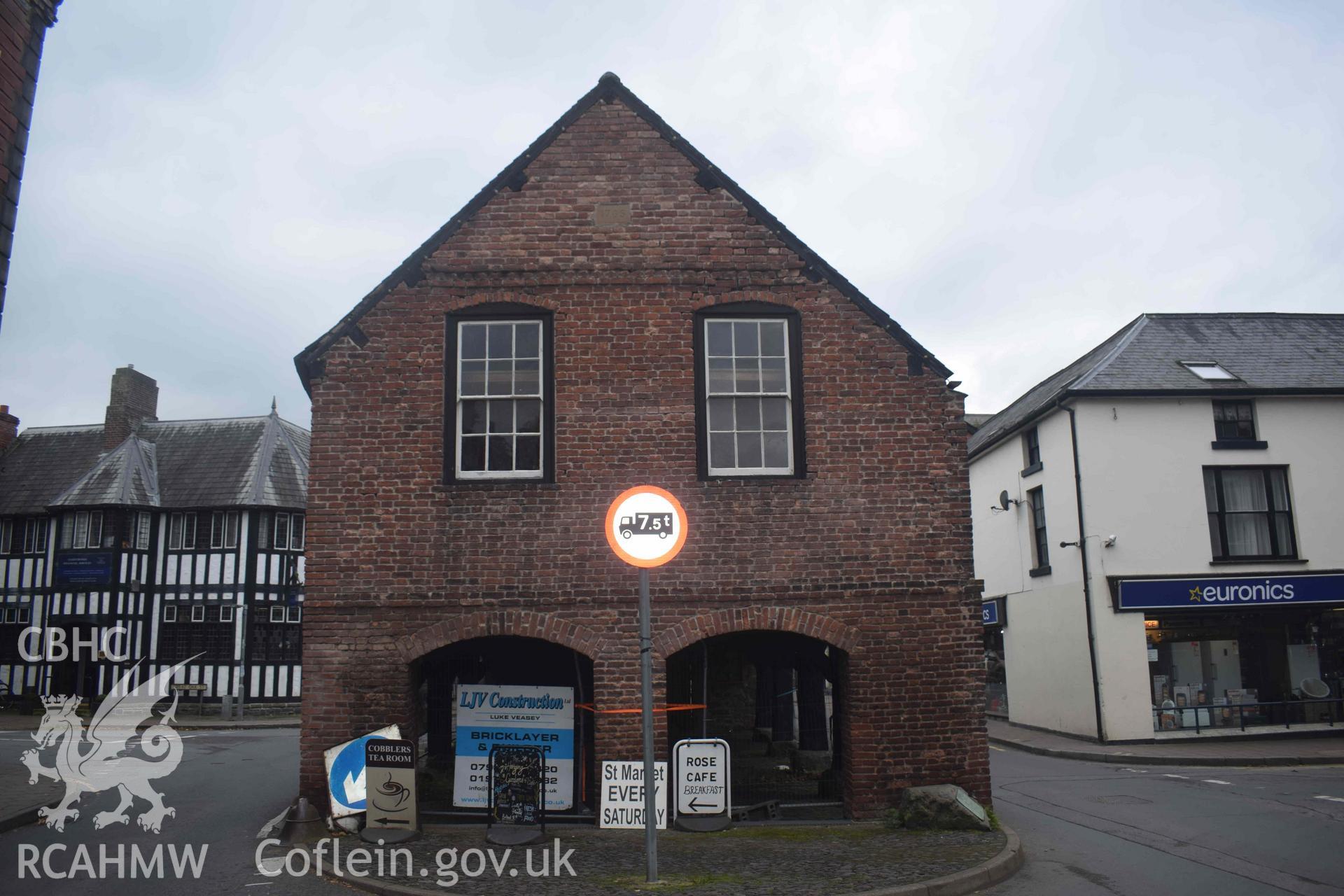 Photograph from a Photographic Survey of The Old Market Hall, Llanidloes, carried out by Clwyd-Powys Archaeological Trust in 2023. Project no. 2740.