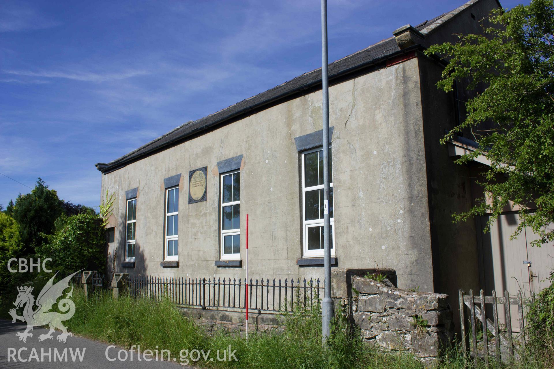 Photograph from a Photographic Building Survey of Salem Chapel, Eryrys, carried out by Aeon Archaeology in July 2022. Project Code: A0367.1.