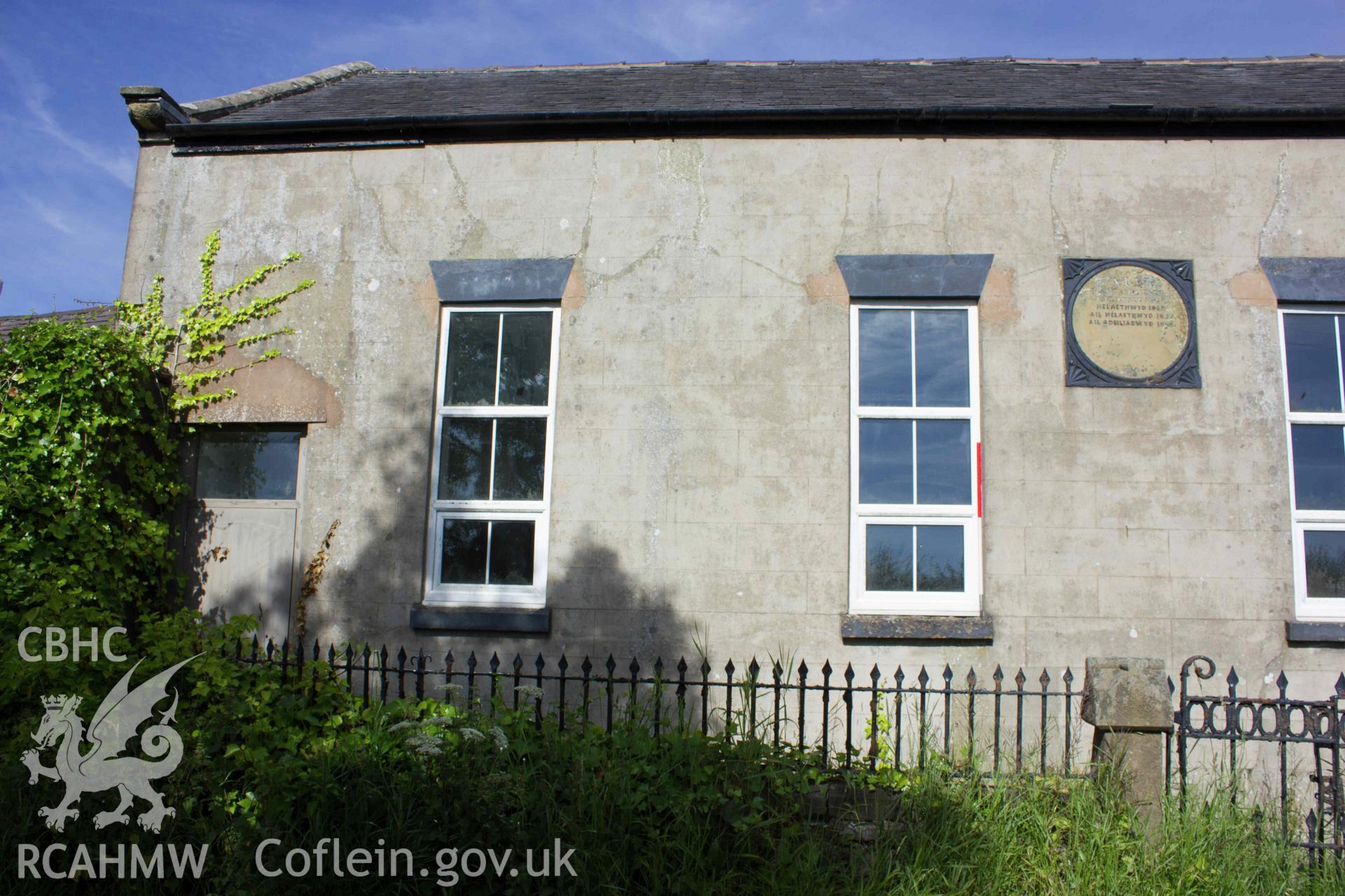 Photograph from a Photographic Building Survey of Salem Chapel, Eryrys, carried out by Aeon Archaeology in July 2022. Project Code: A0367.1.