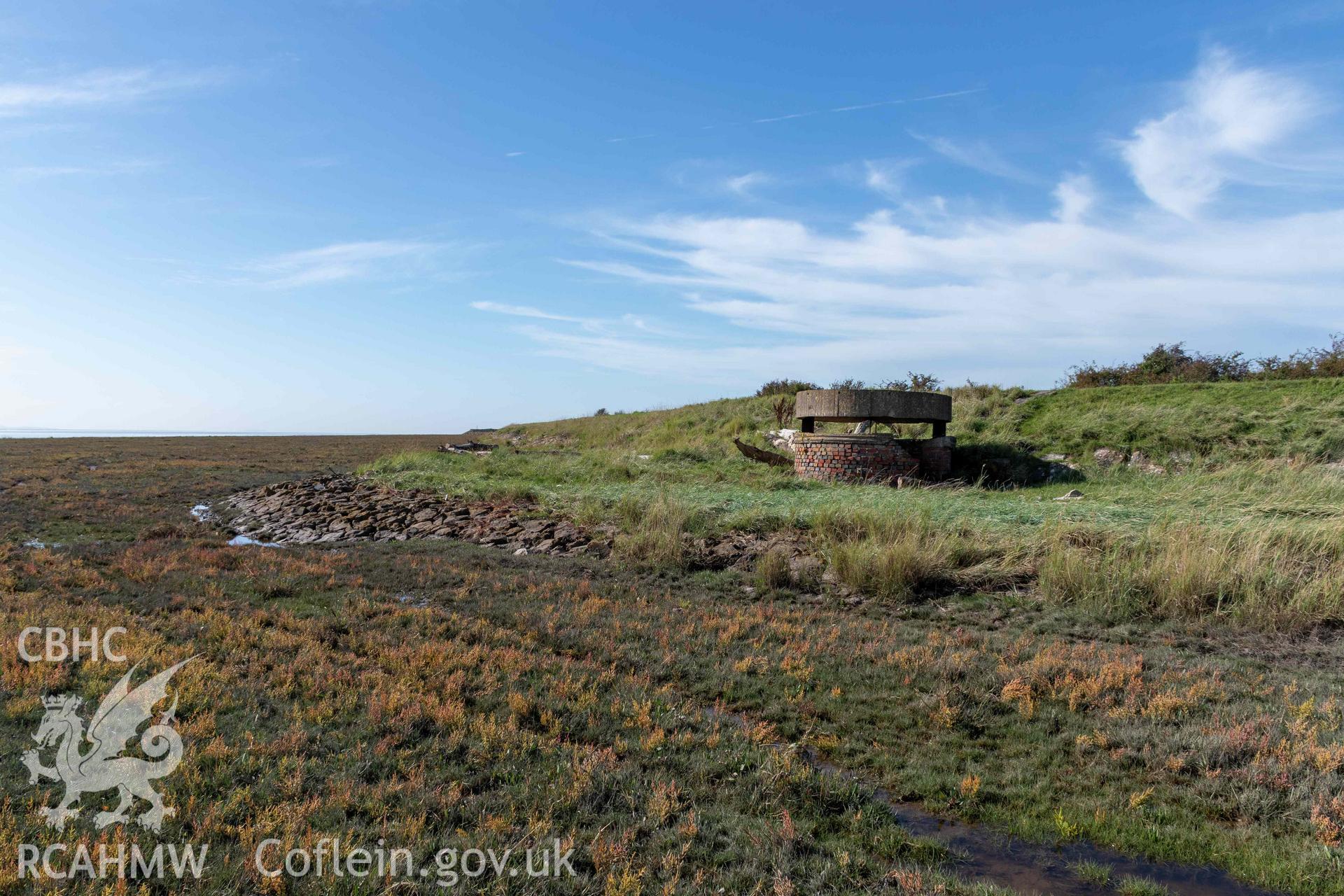 Coastal Observation Post, Undy. General view looking west, taken 11 October 2022