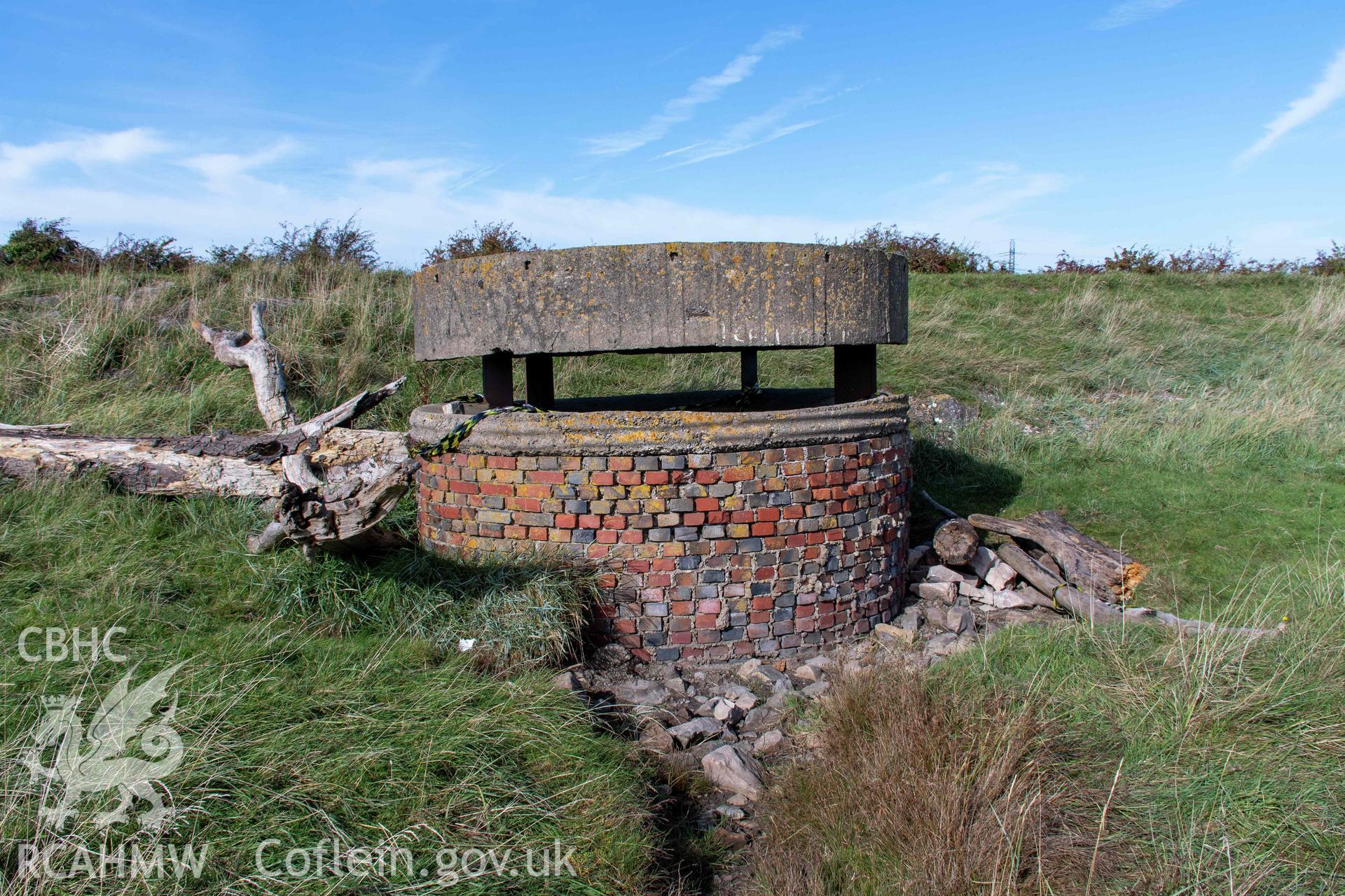 Coastal Observation Post, Undy. Detail showing south face of structure, taken 11 October 2022