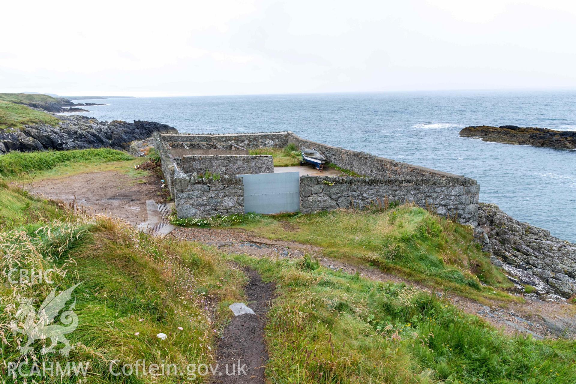 Boat Yard (former Coal Yard), Porth Ysgaden. General view from the northeast.