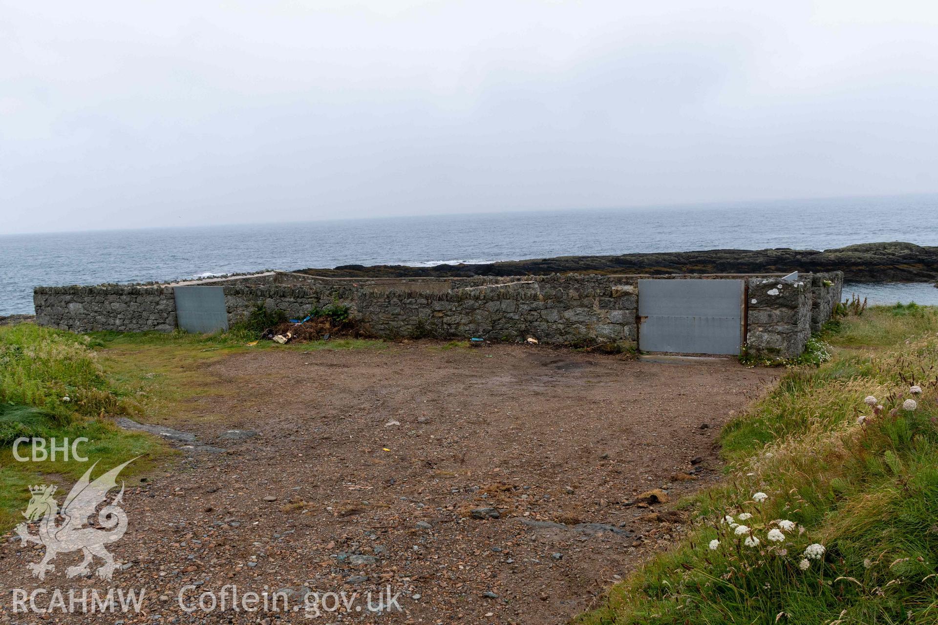 Boat Yard (former Coal Yard), Porth Ysgaden. East wall.