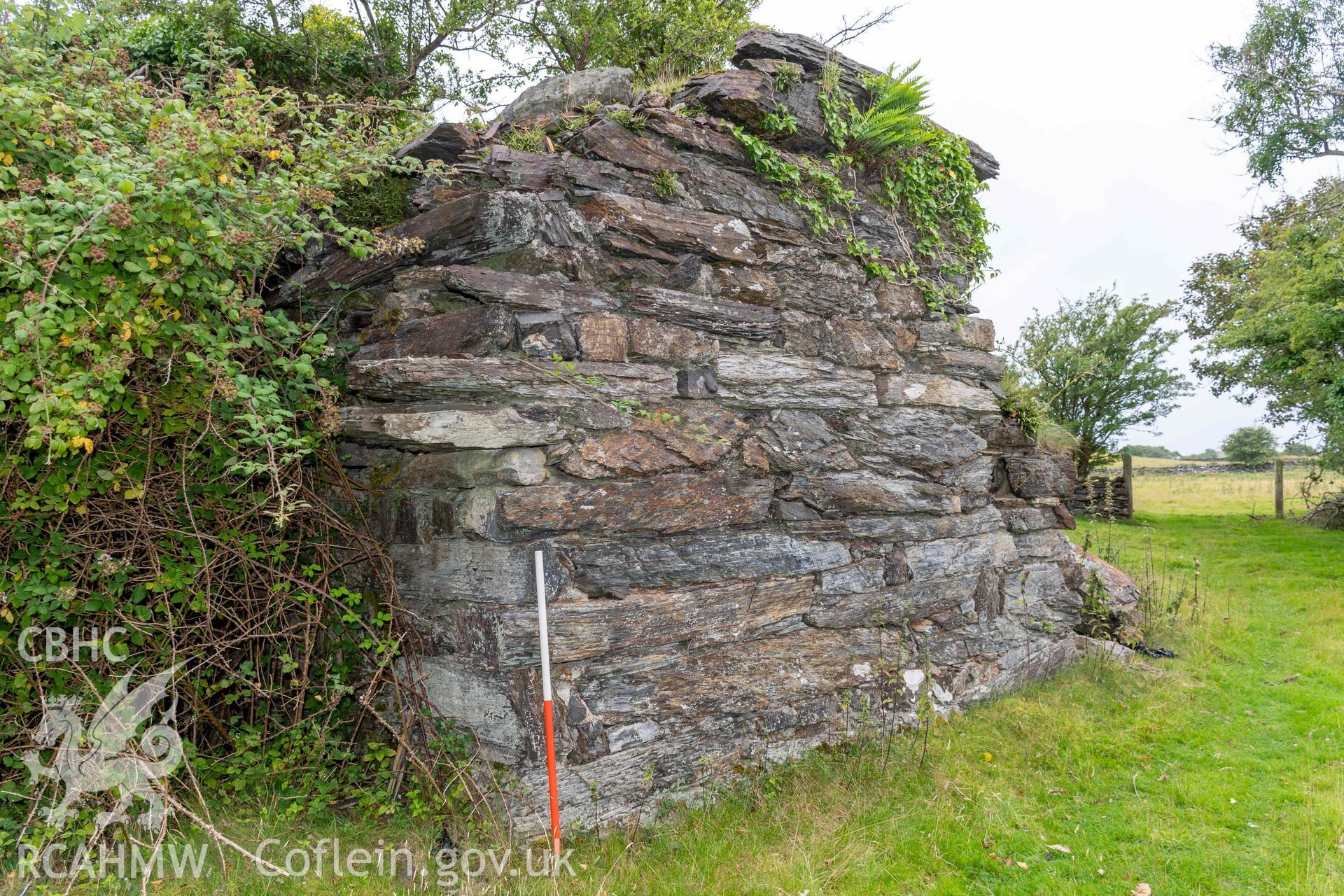 Lime Kiln, Llechollwyn. North face (with scale).