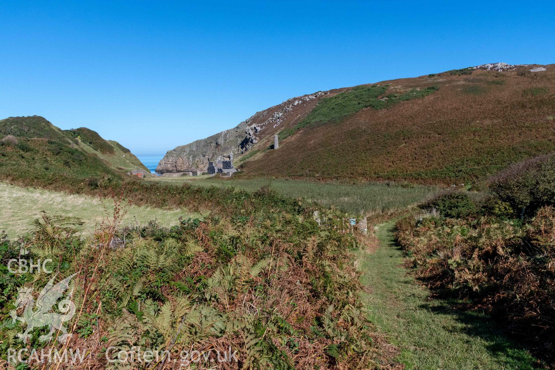 Porth Llanlleiana Porcelain and China Clay Works. General view from the southwest.