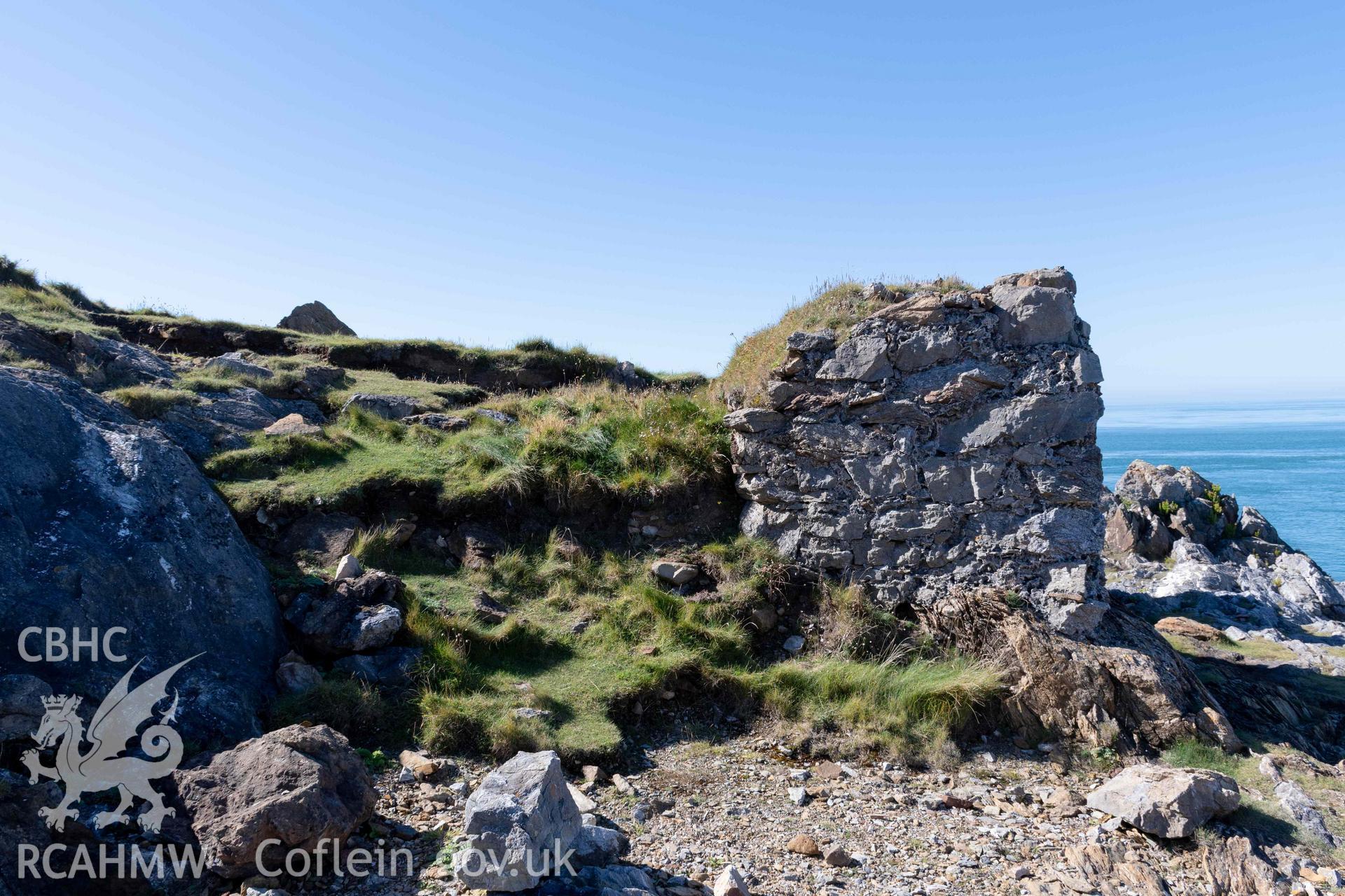 Lime Kiln, Llanbadrig Point. East face of the kiln.