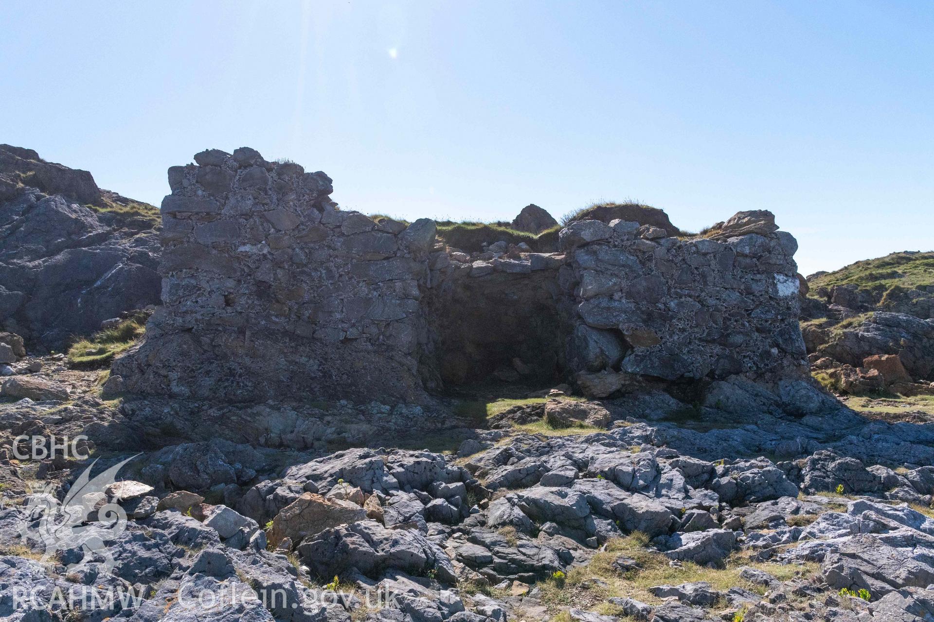 Lime Kiln, Llanbadrig Point. North face of the kiln.
