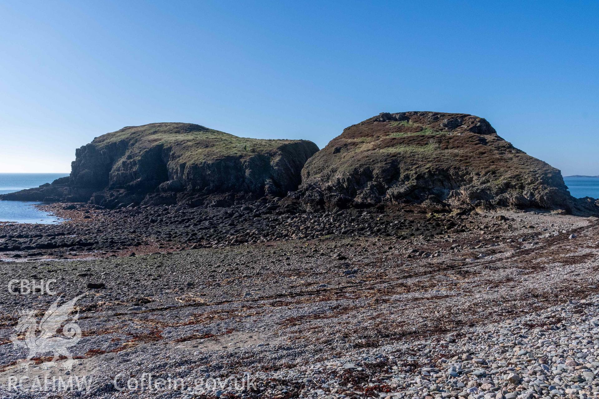 Ynys y Fydlyn Coastal Promontory Fort. General view from the southeast.