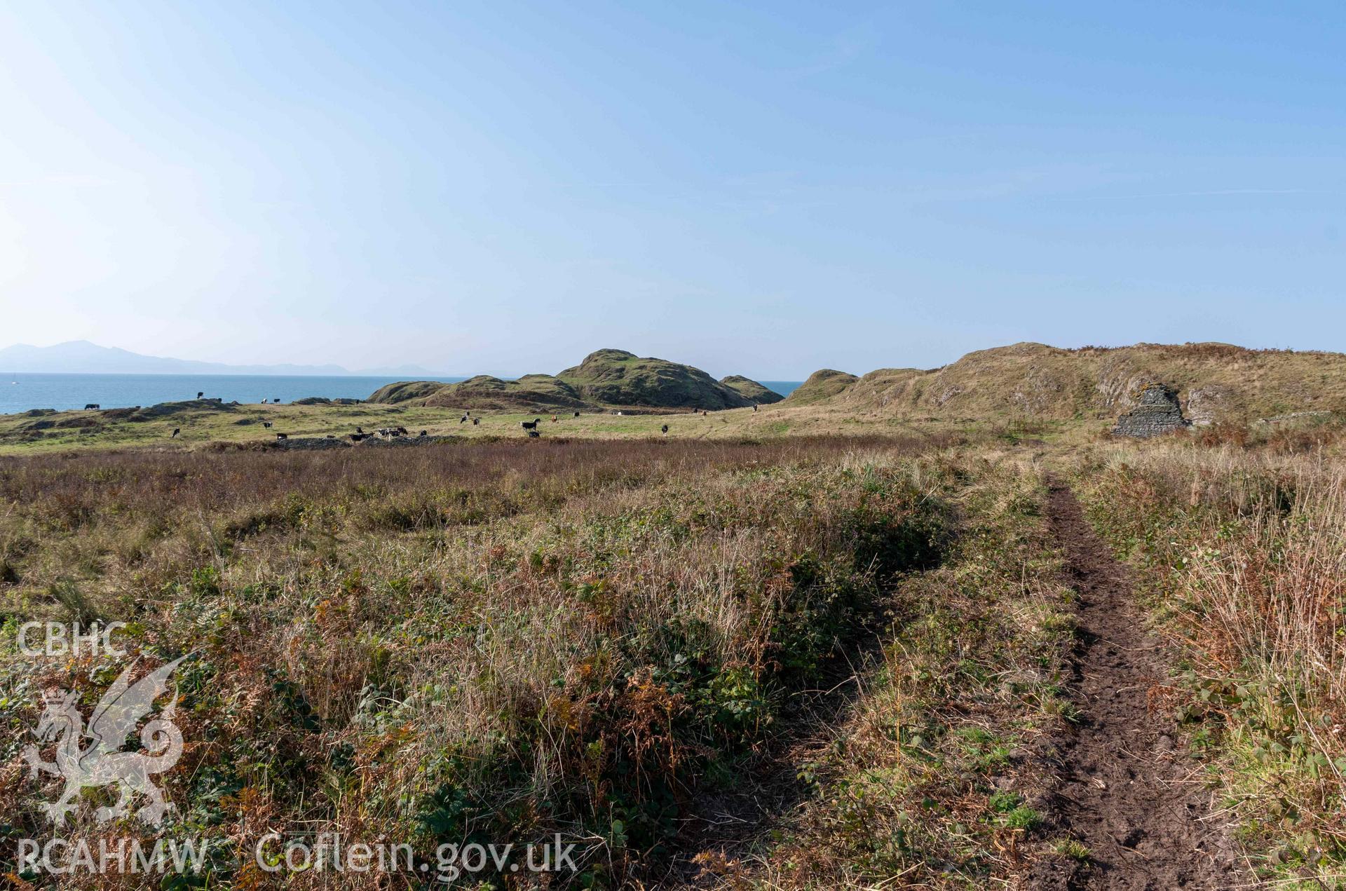 Twyn y Parc Coastal Promontory Fort. View from the northeast.