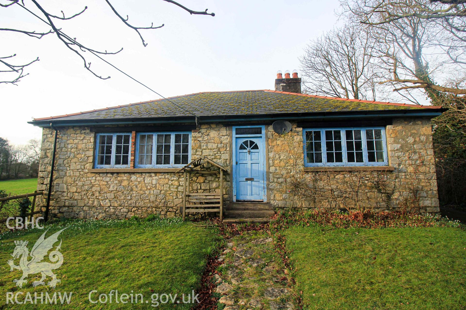 Front (south) elevations, The Croft