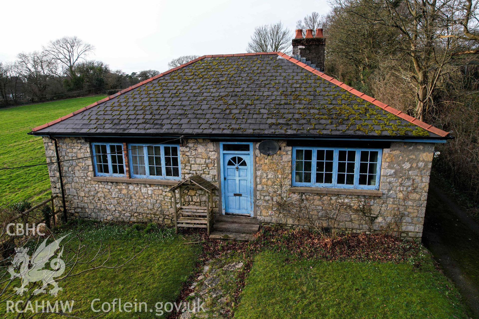 UAV front (south) elevations, The Croft