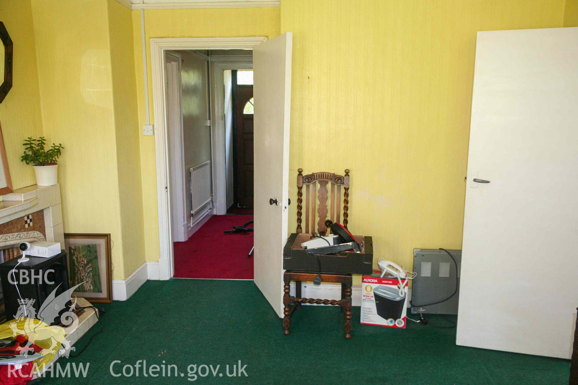 Hallway and doorway to front lobby entrance, The Croft