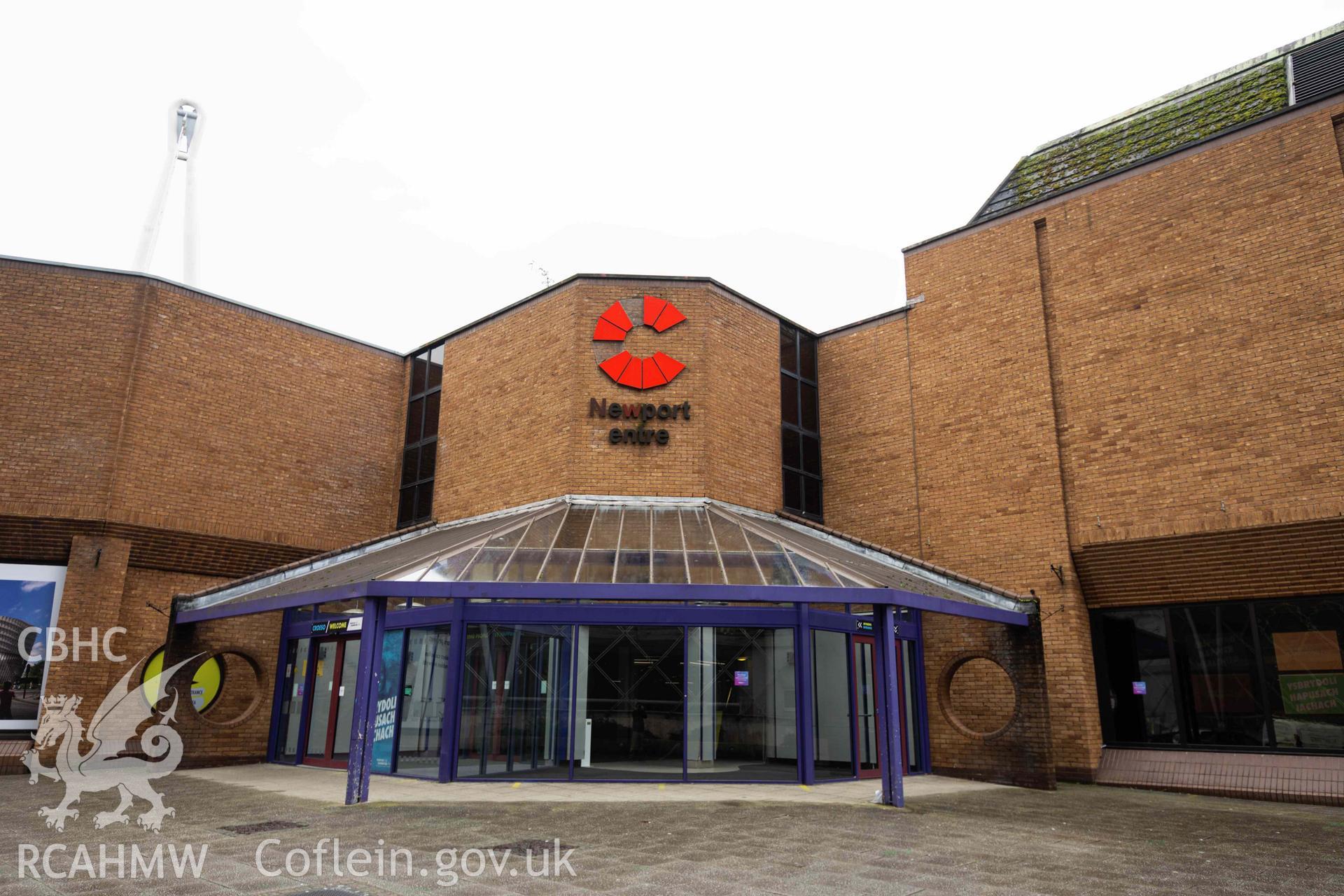 Main (west) entrance. Newport Centre