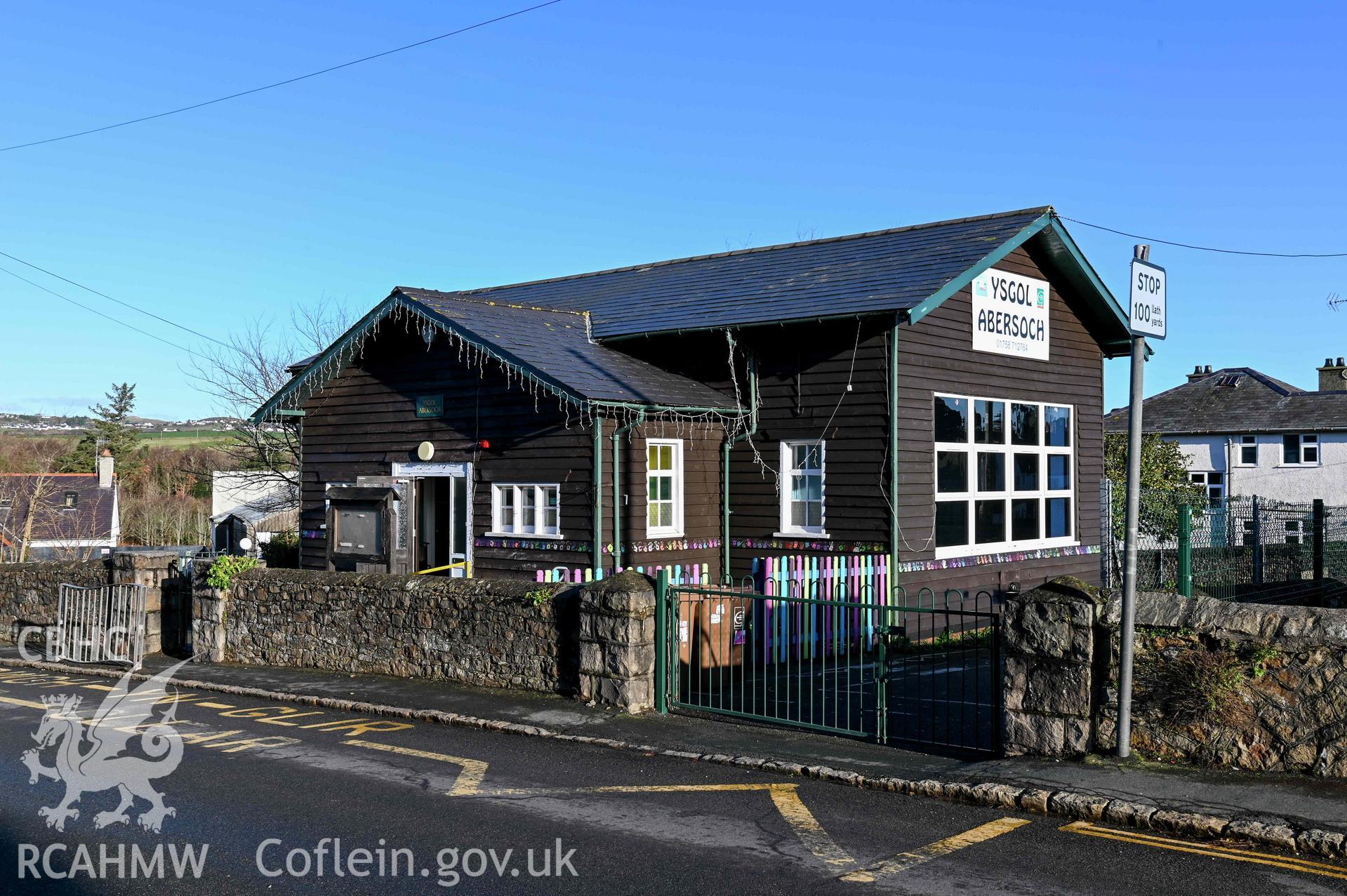 Ysgol Abersoch from Lon Gwydryn looking north