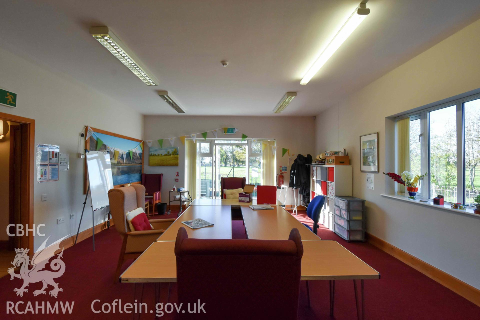 The Gathering Place, social/community room at north-west end of building looking south-west