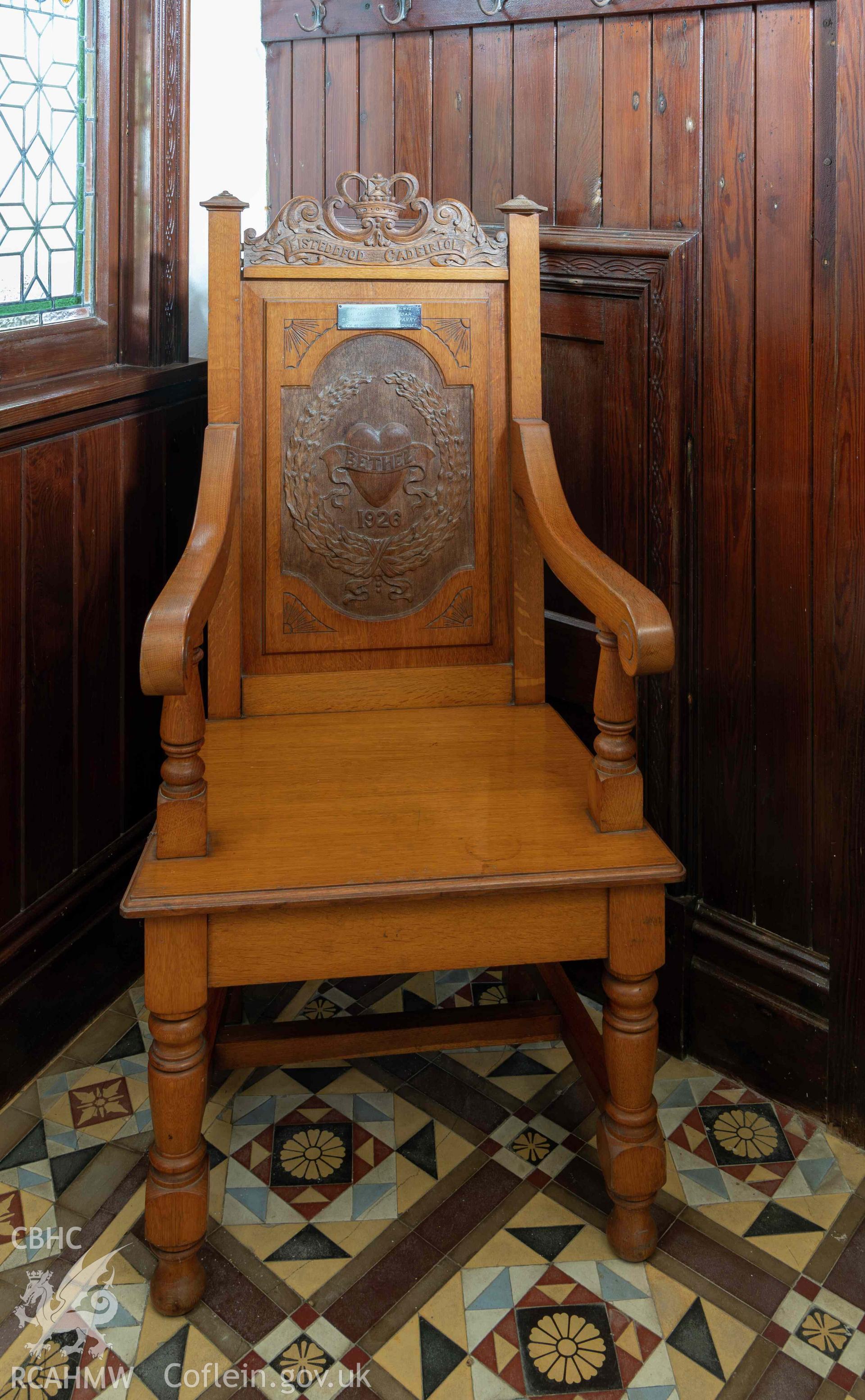 Blaenannerch Chapel, Eisteddfod chair of 1826