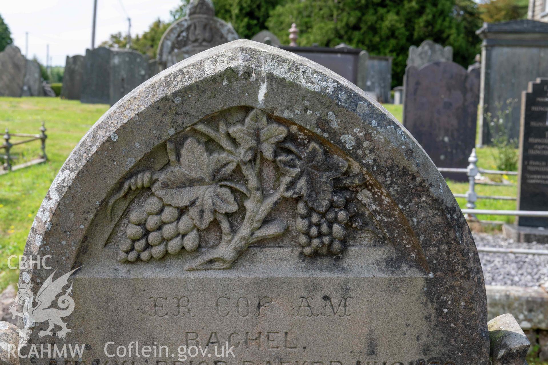 Blaenannerch Chapel, gravestone