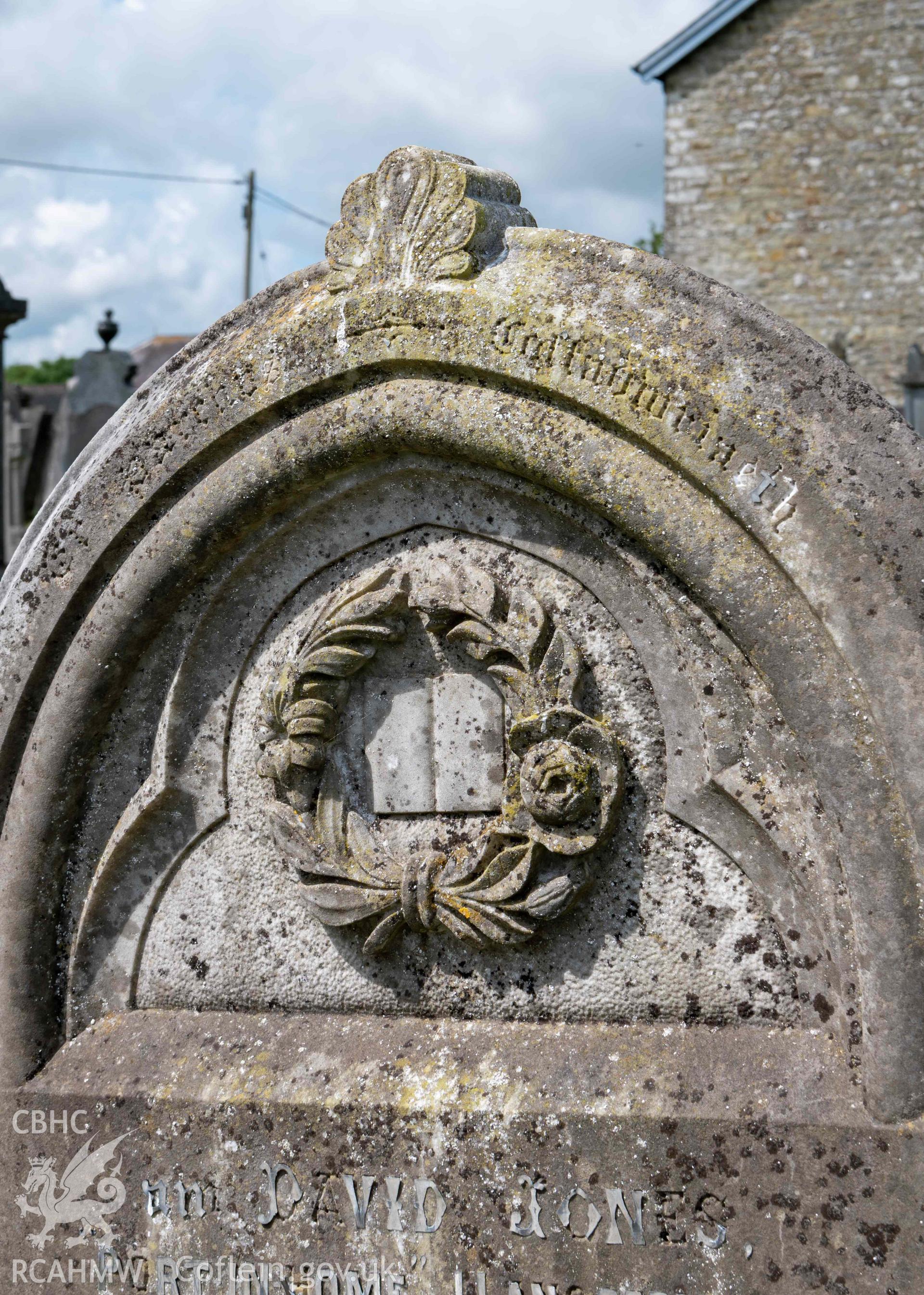 Blaenannerch Chapel, gravestone