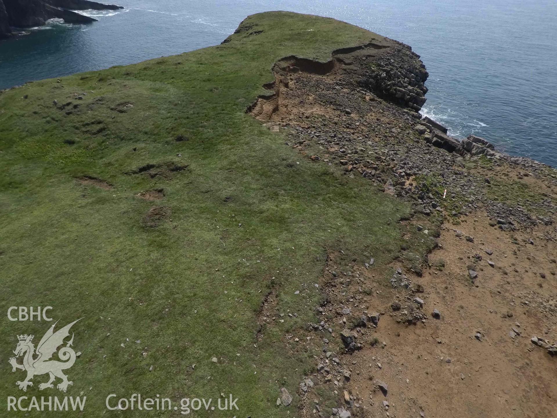Linney Head Promontory Enclosure 11 August 2020, view looking southwest.