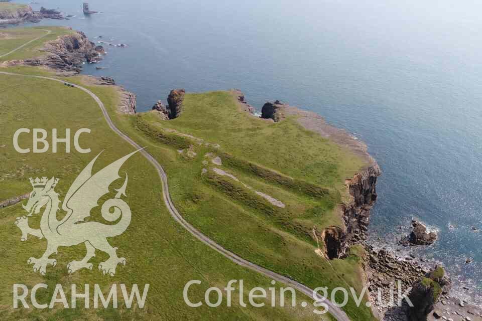 Linney Head Camp. UAV image from the north.