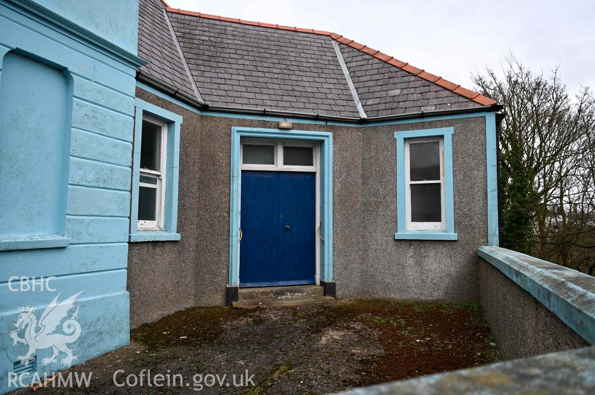 Bethel Welsh Independent Chapel, Cemaes - View of the entrance to the chapel, taken from West