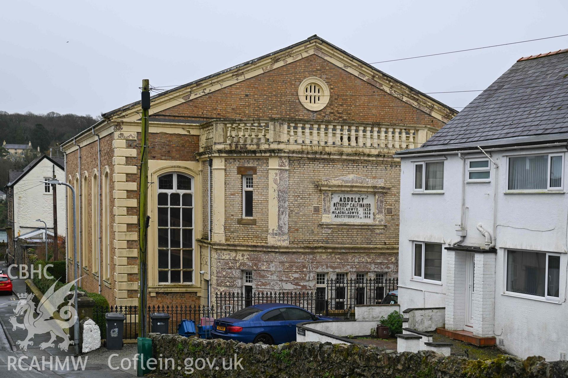 Beersheba Welsh Calvinistic Methodist Chapel - View of the rear and side of the chapel, taken from North