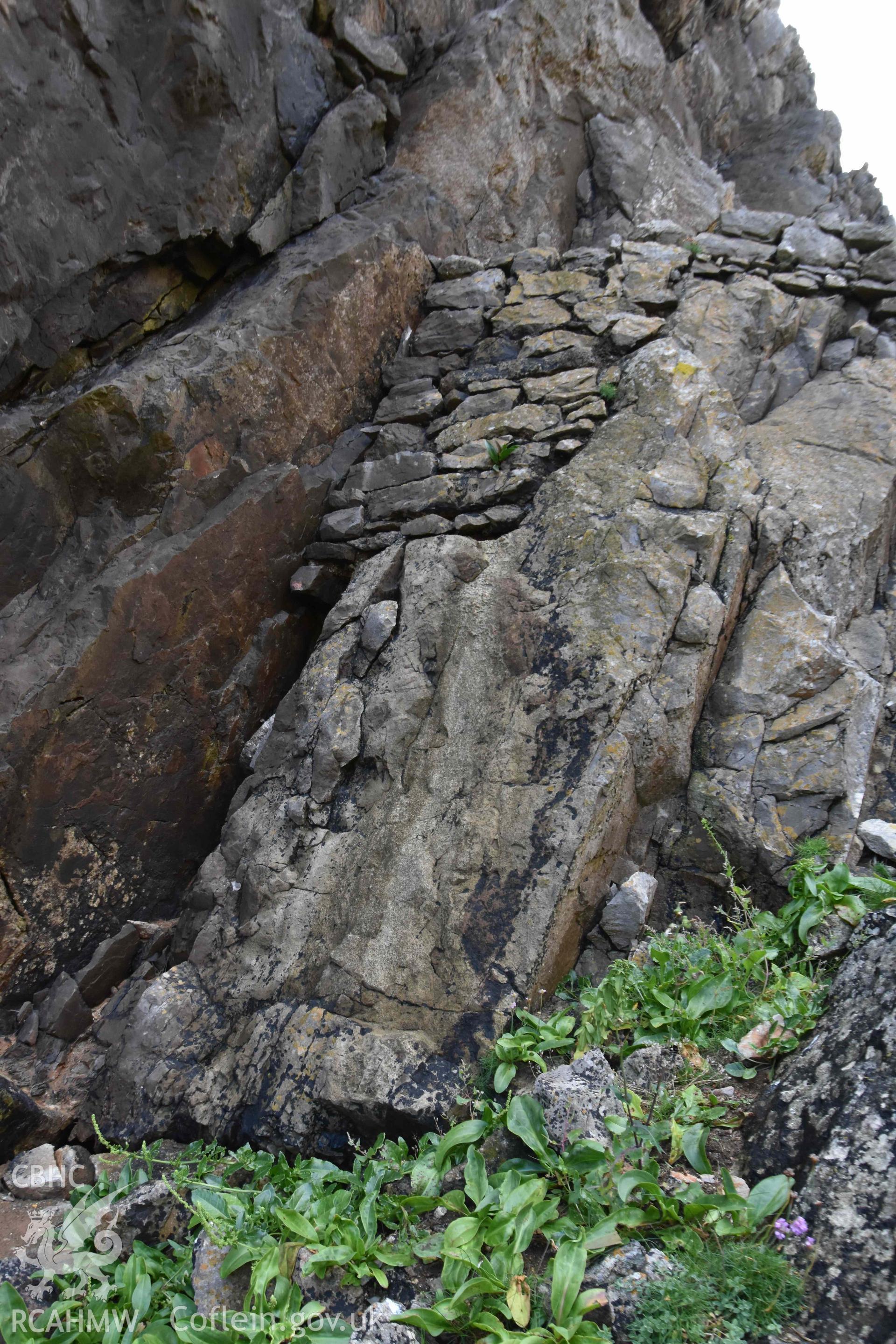 Quay wall, west end.
