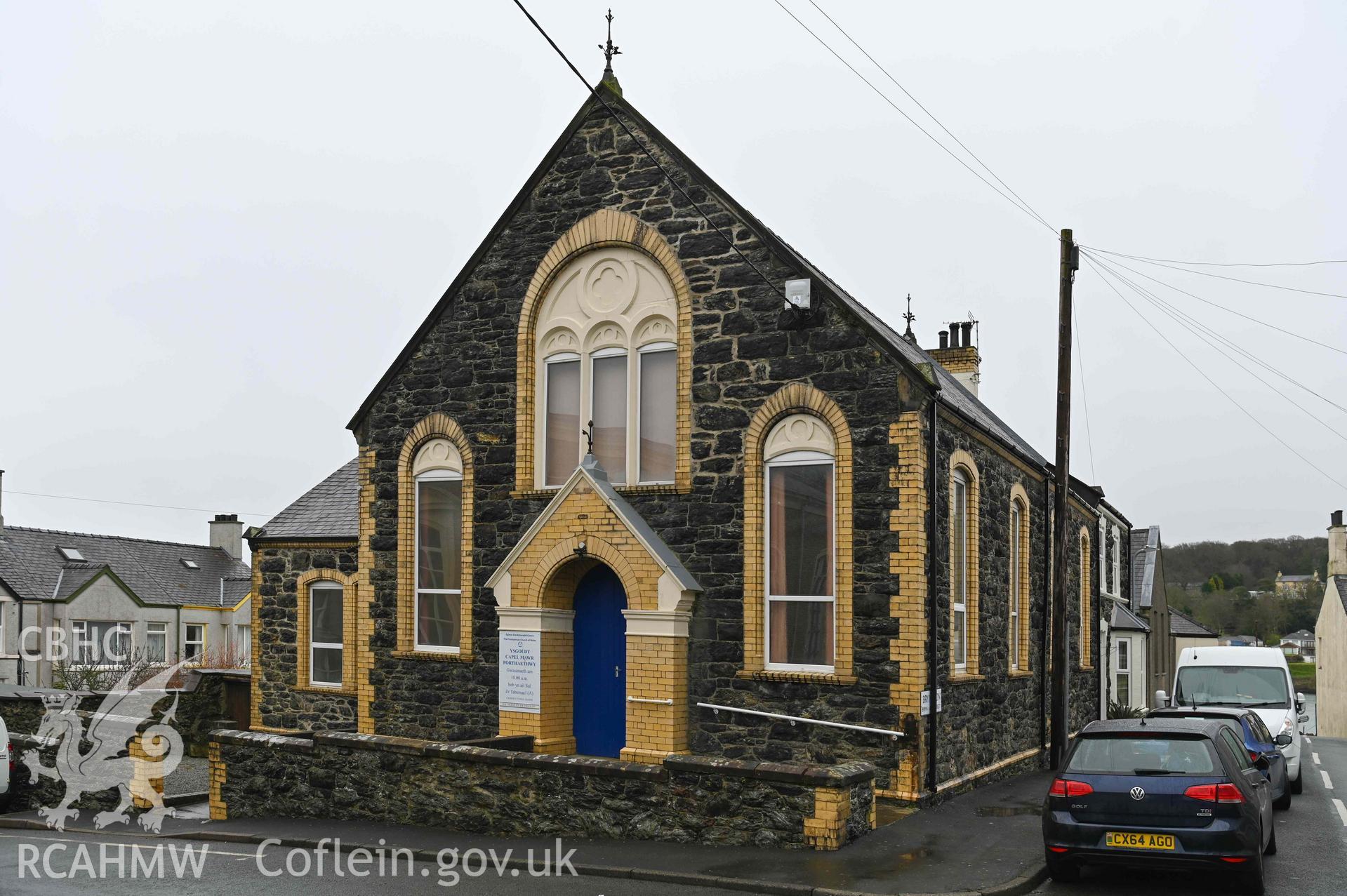 Beersheba Welsh Calvinistic Methodist Chapel - View of the church schoolhouse, taken from West