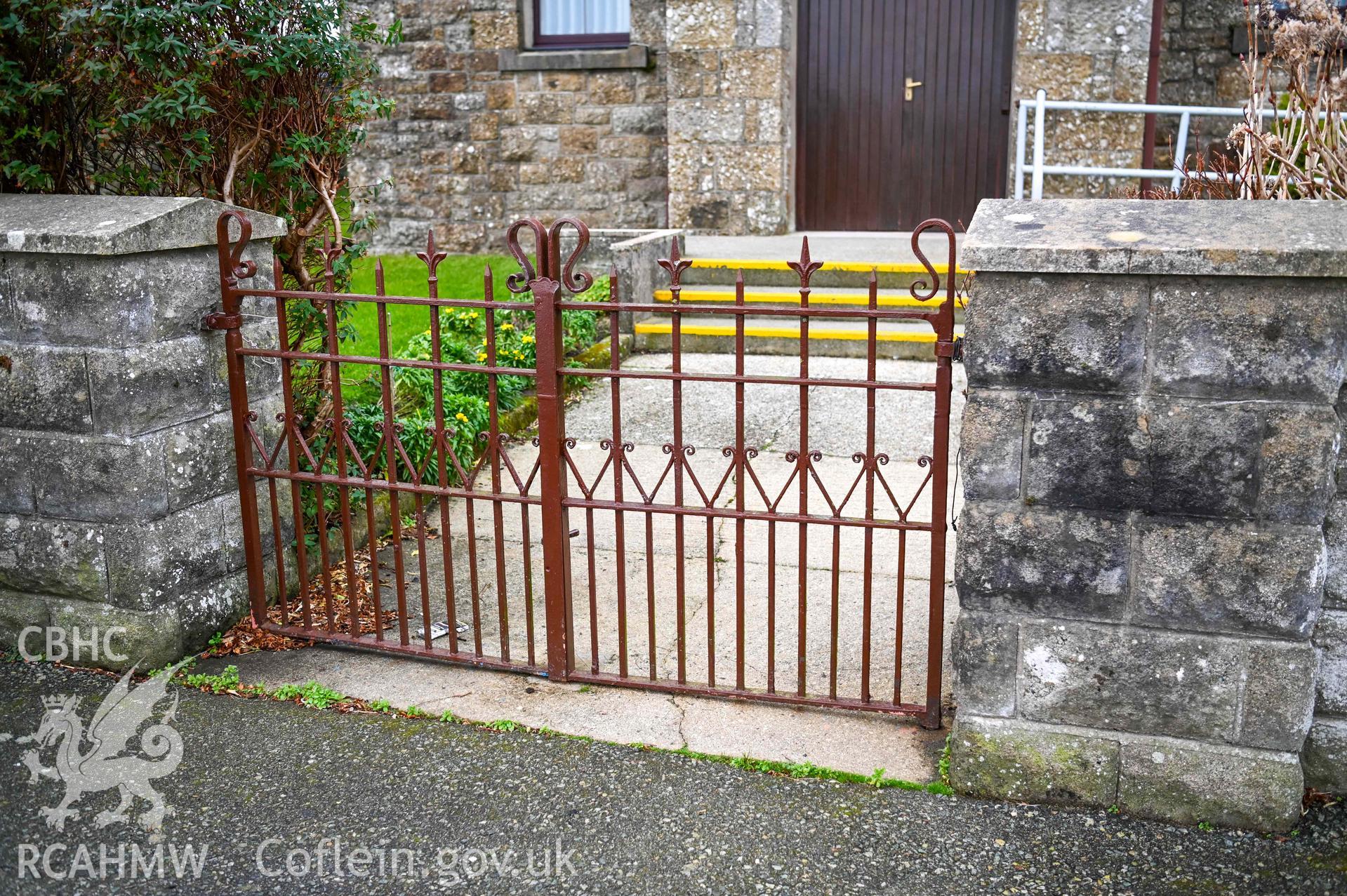 Cana Chapel - Detailed view of the chapel gate, taken from South-East