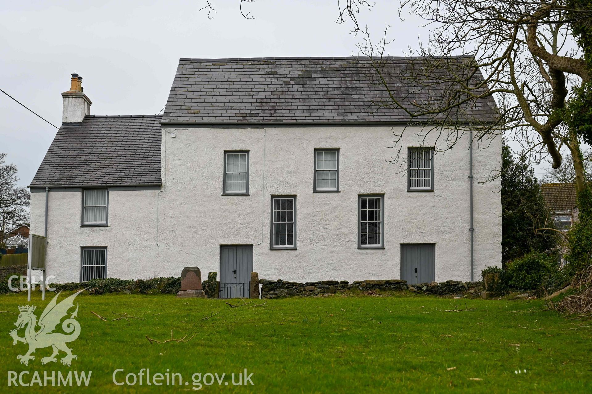 Capel and Ty Cildwrn - View of the chapel/house from the rear, taken from East